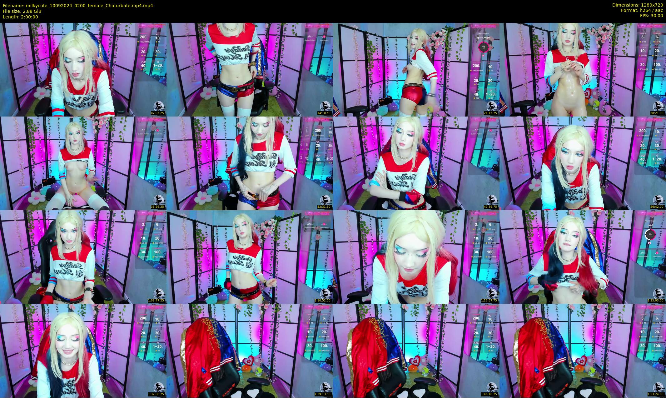 milkycute — 120 minute Chaturbate female cam show recording, 720p, Sep 10, 2024
