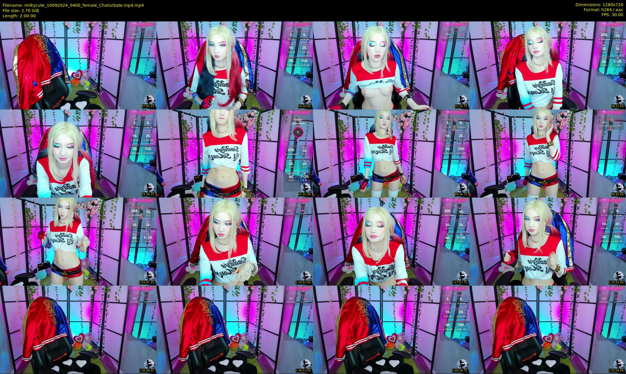 milkycute — 120 minute Chaturbate female cam show recording, 720p, Sep 10, 2024
