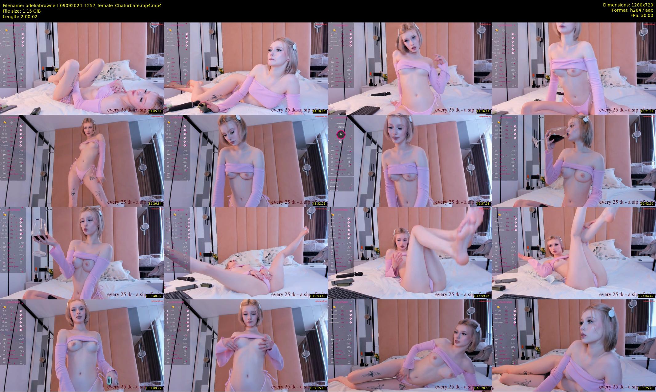 odeliabrownell — 121 minute Chaturbate female cam show recording, 720p, Sep 9, 2024