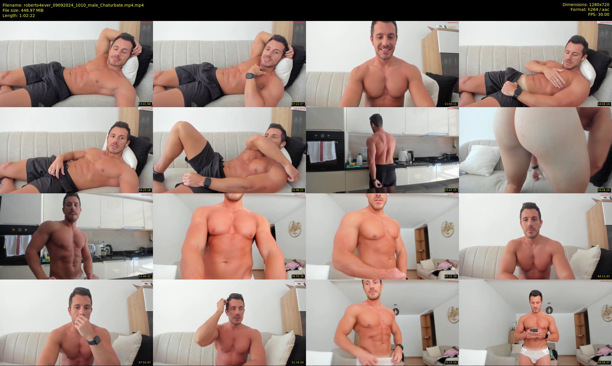 roberto4ever — 63 minute Chaturbate male cam show recording, 720p, Sep 9, 2024