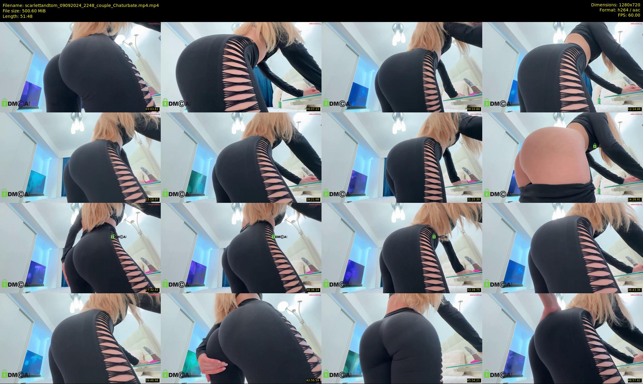 scarlettandtom — 52 minute Chaturbate couple cam show recording, 720p, Sep 9, 2024