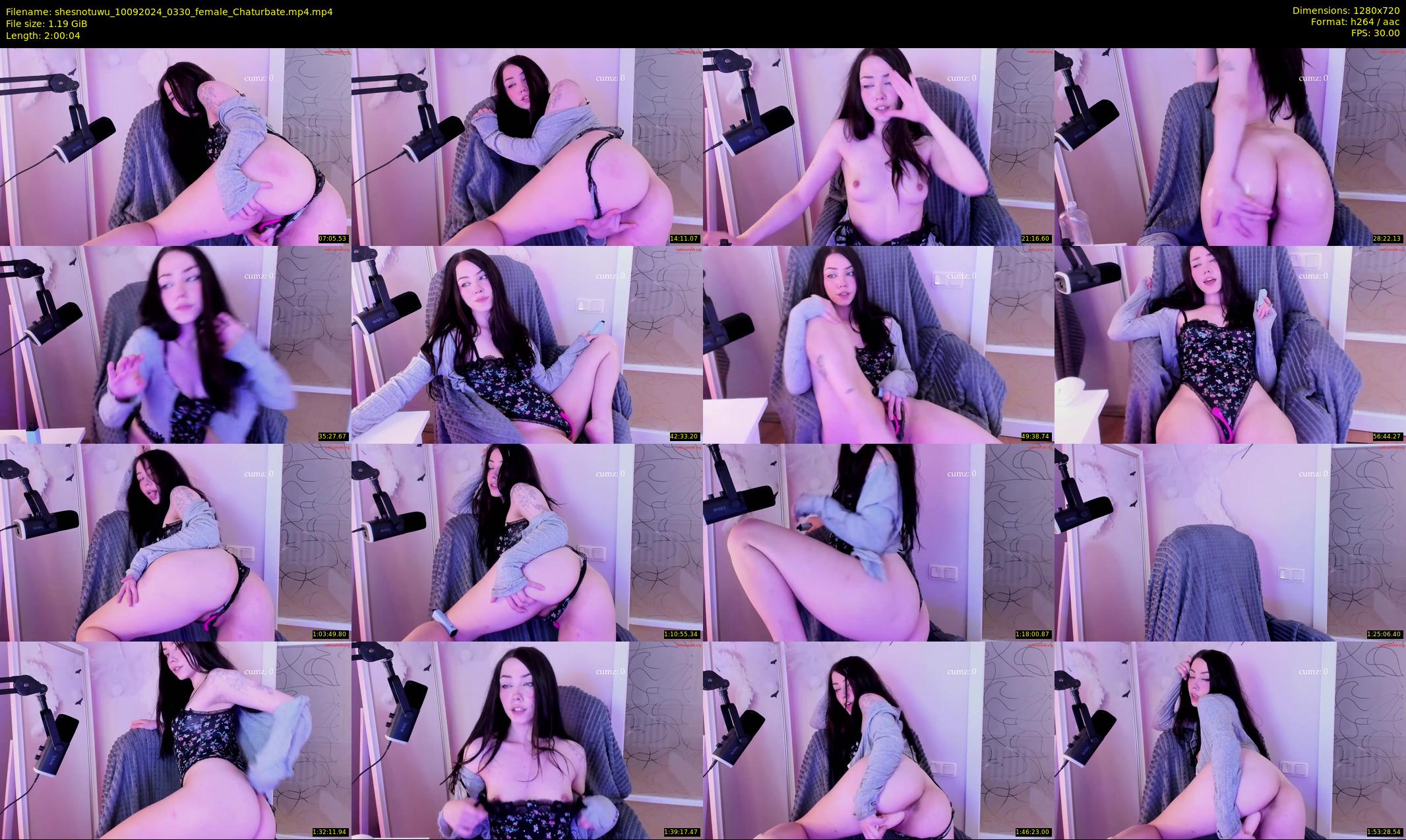shesnotuwu — 121 minute Chaturbate female cam show recording, 720p, Sep 10, 2024