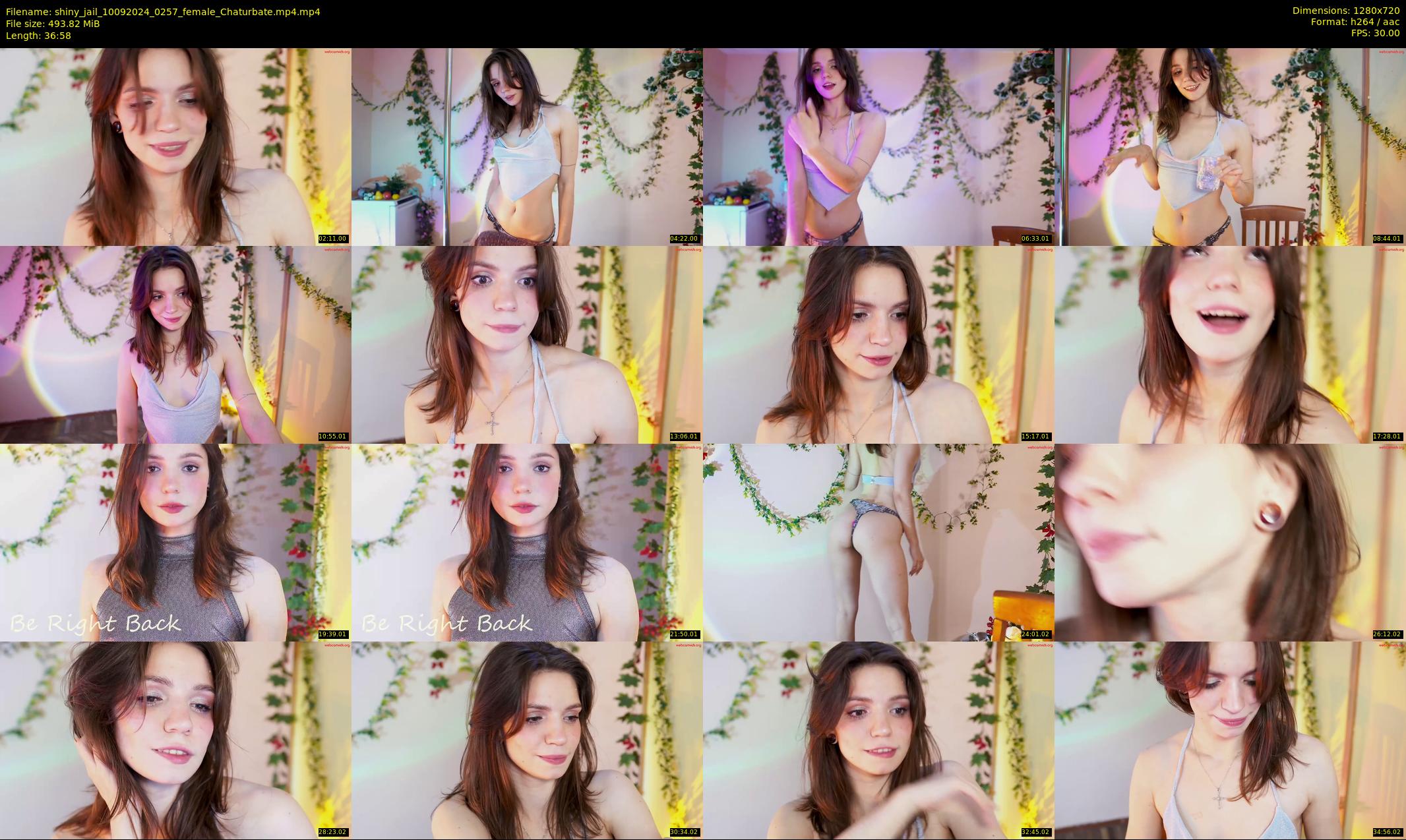 shiny_jail — 37 minute Chaturbate female cam show recording, 720p, Sep 10, 2024