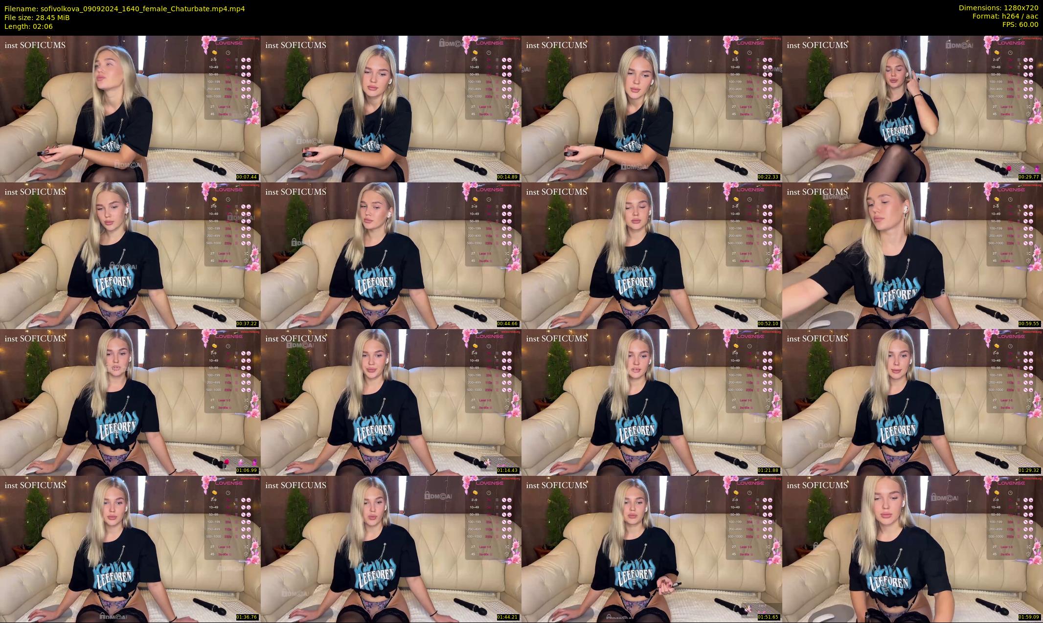 sofivolkova — 3 minute Chaturbate female cam show recording, 720p, Sep 9, 2024