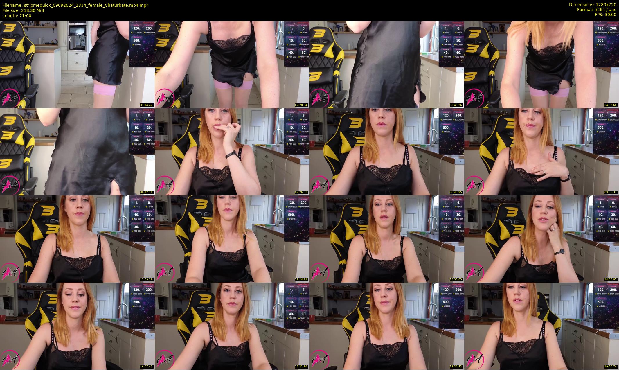 stripmequick — 21 minute Chaturbate female cam show recording, 720p, Sep 9, 2024