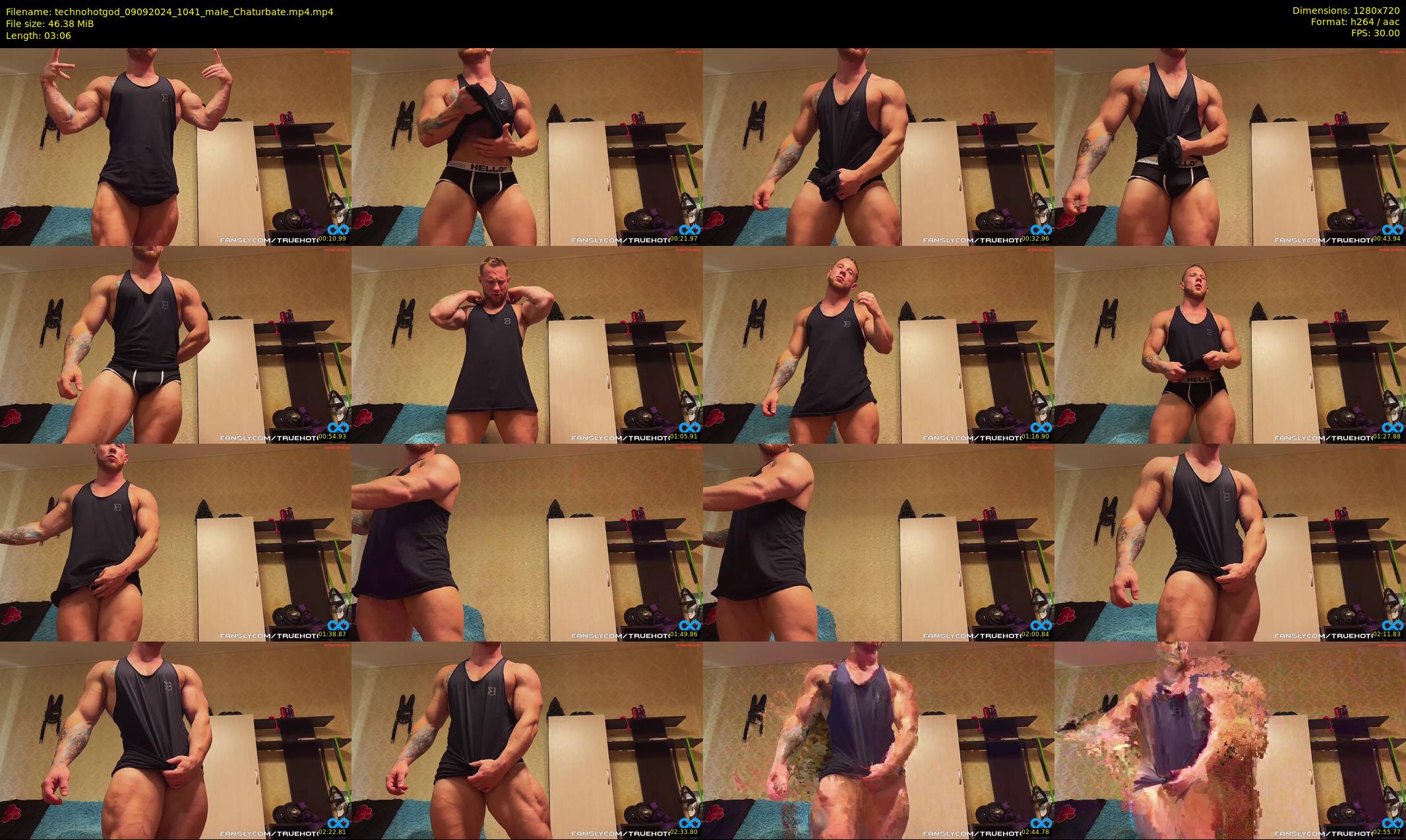 technohotgod — 4 minute Chaturbate male cam show recording, 720p, Sep 9, 2024