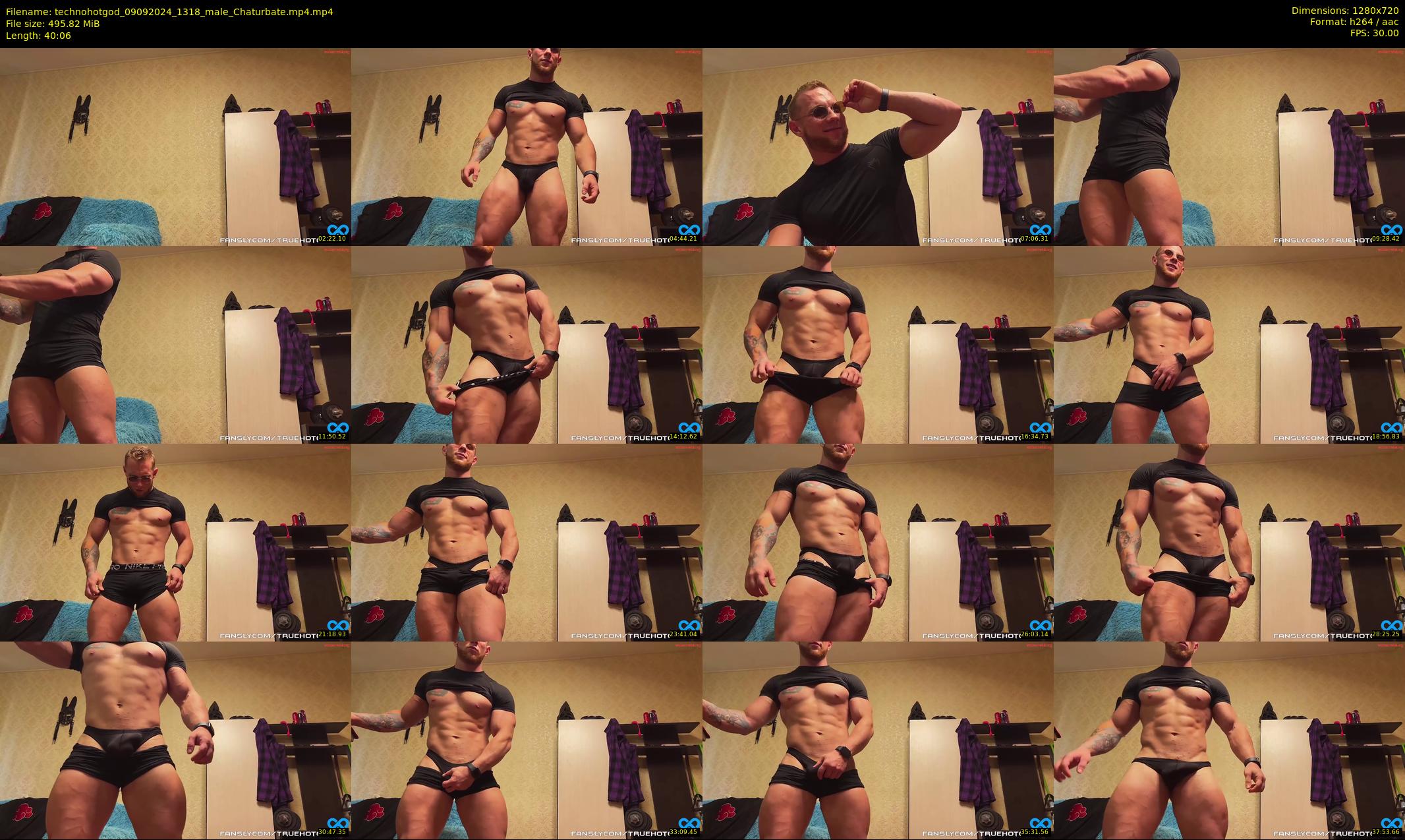 technohotgod — 41 minute Chaturbate male cam show recording, 720p, Sep 9, 2024