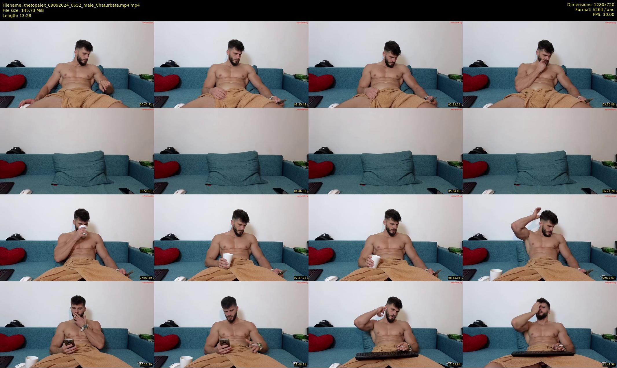 thetopalex — 14 minute Chaturbate male cam show recording, 720p, Sep 9, 2024