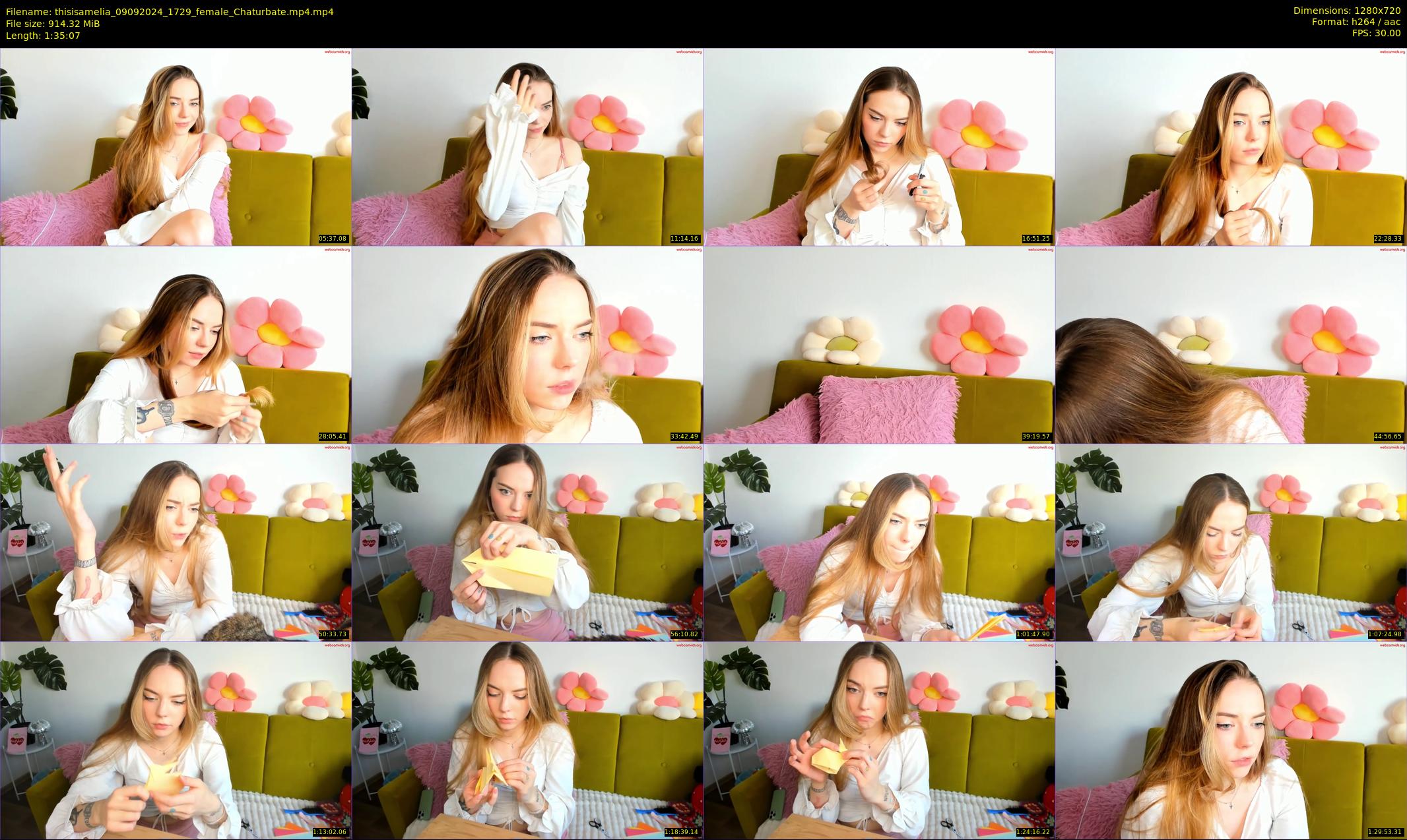 thisisamelia — 96 minute Chaturbate female cam show recording, 720p, Sep 9, 2024