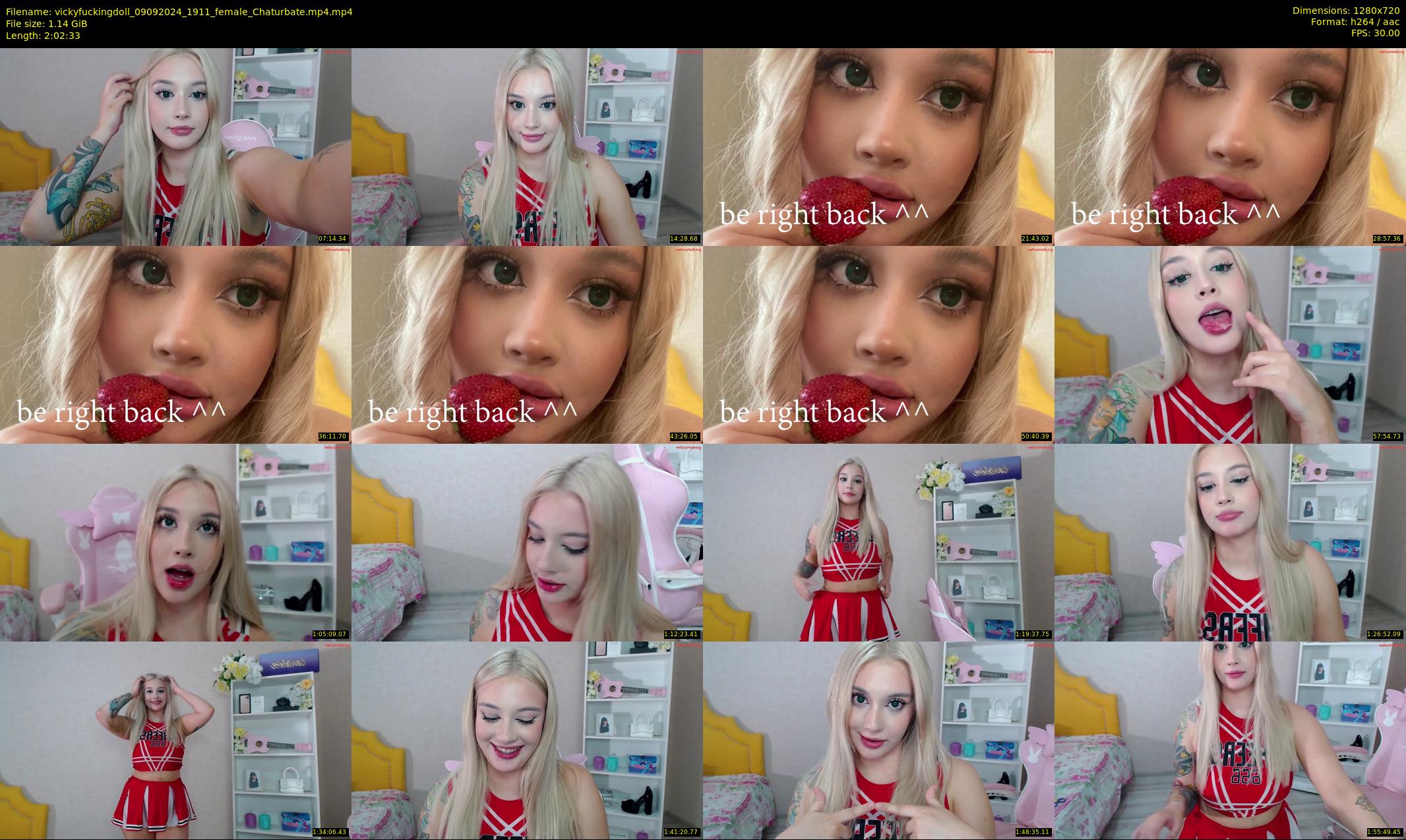 vickyfuckingdoll — 123 minute Chaturbate female cam show recording, 720p, Sep 9, 2024