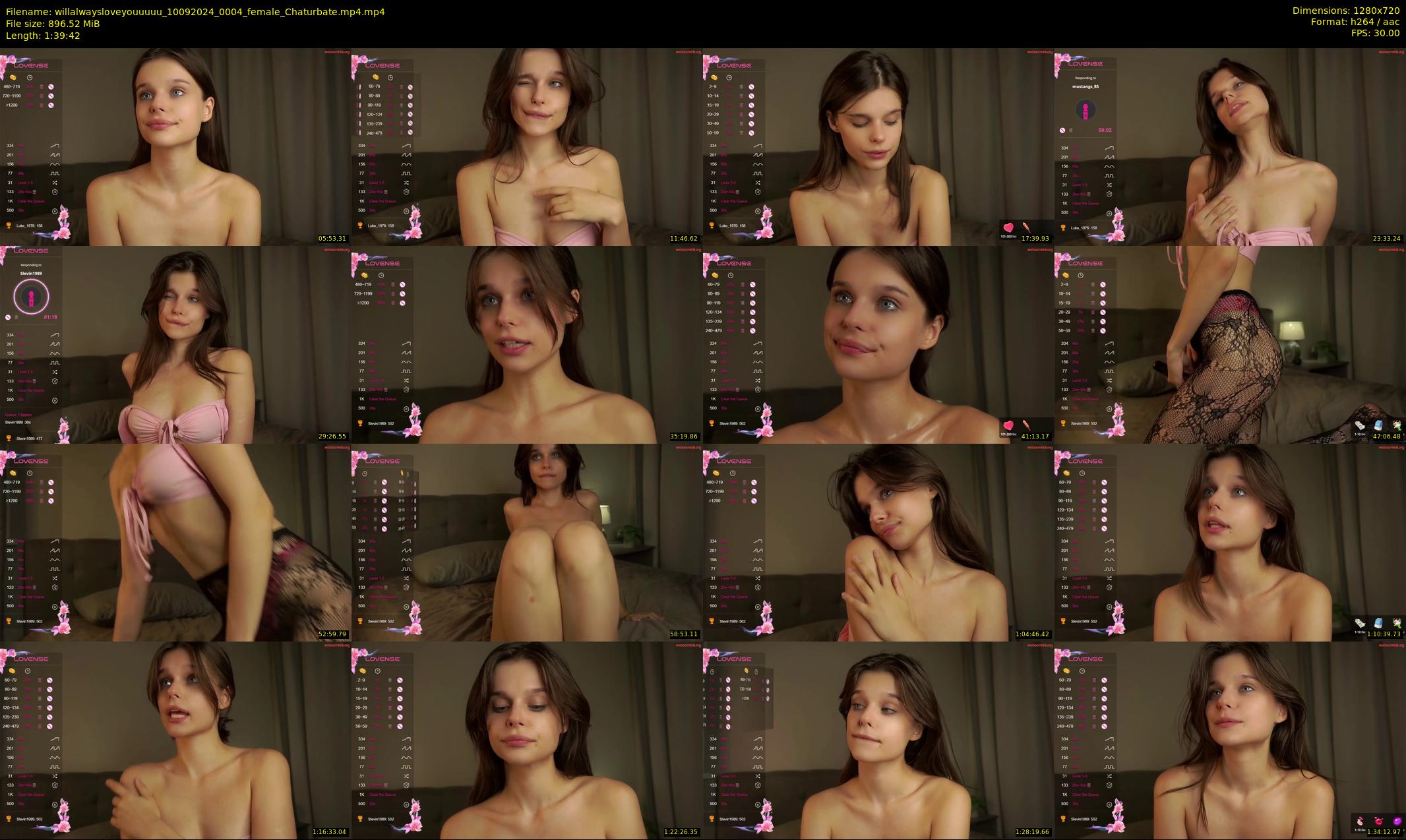 willalwaysloveyouuuuu — 100 minute Chaturbate female cam show recording, 720p, Sep 10, 2024
