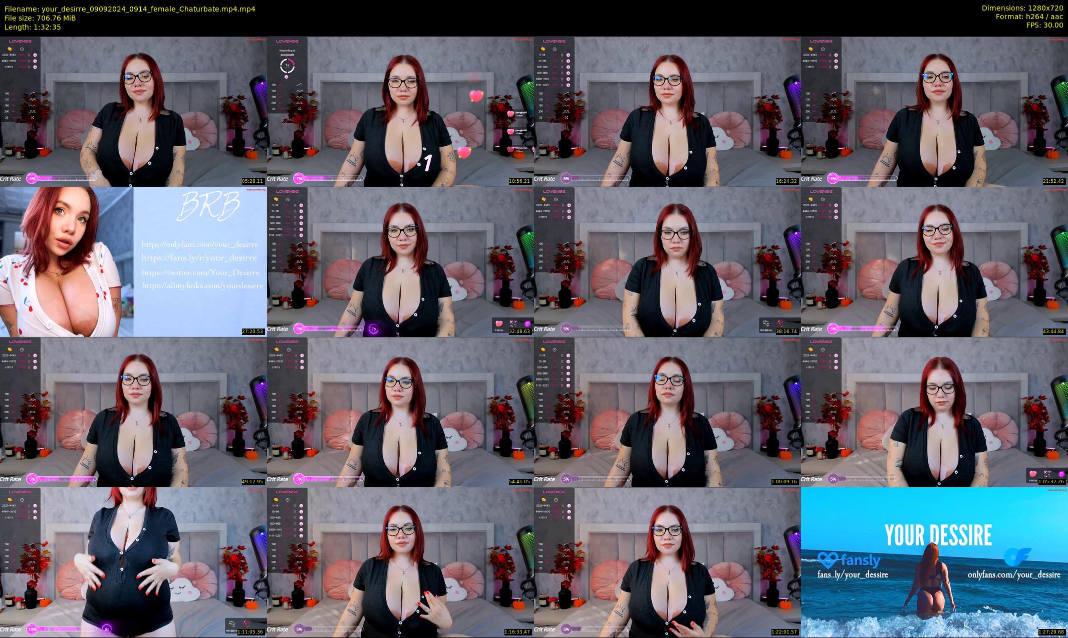 your_desirre — 93 minute Chaturbate female cam show recording, 720p, Sep 9, 2024
