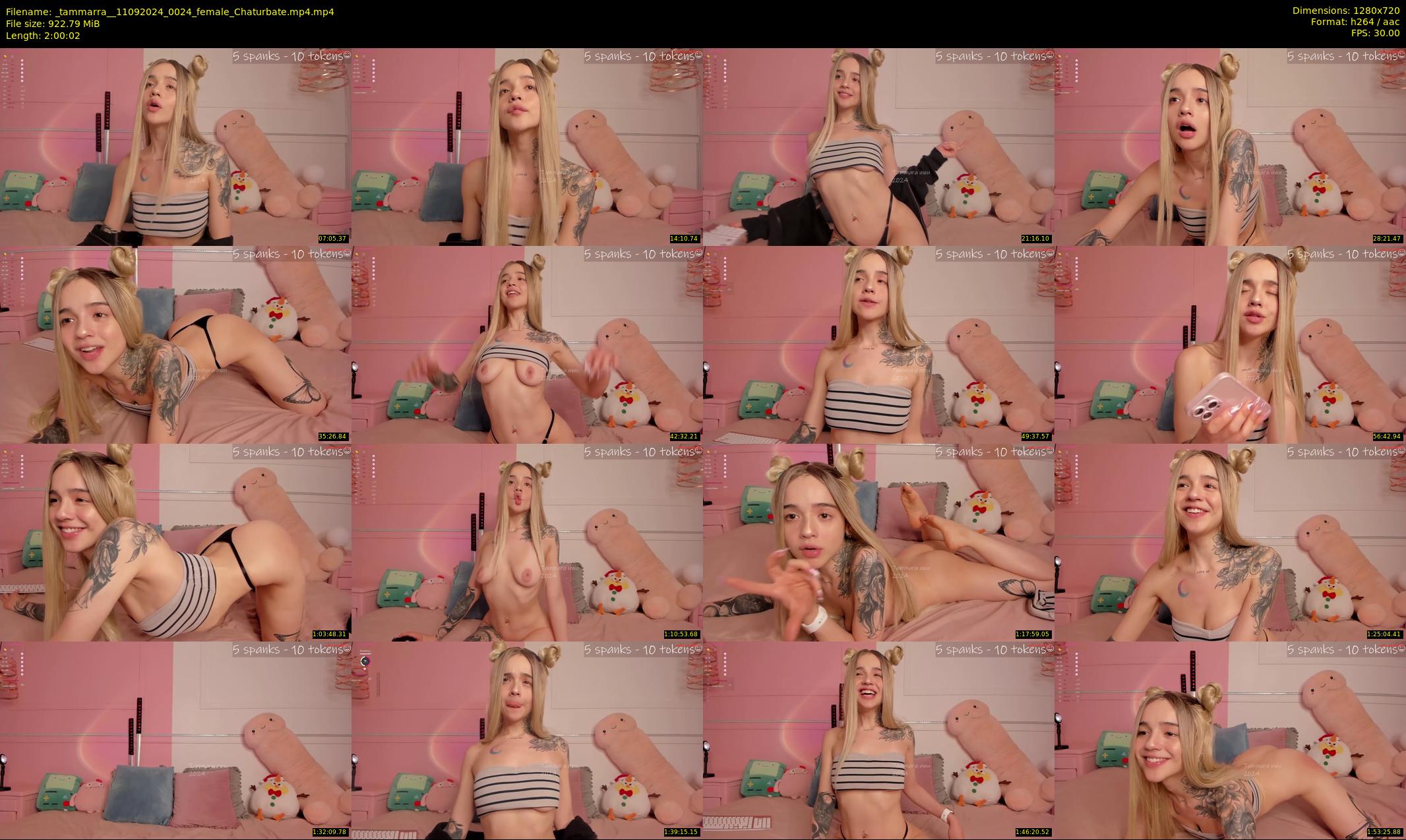 _tammarra_ — 121 minute Chaturbate female cam show recording, 720p, Sep 11, 2024