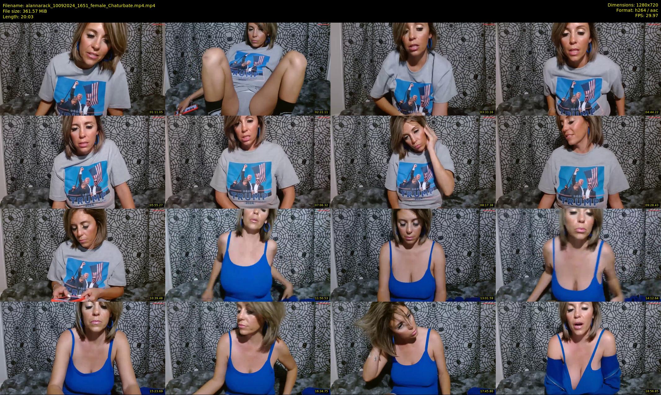 alannarack — 21 minute Chaturbate female cam show recording, 720p, Sep 10, 2024