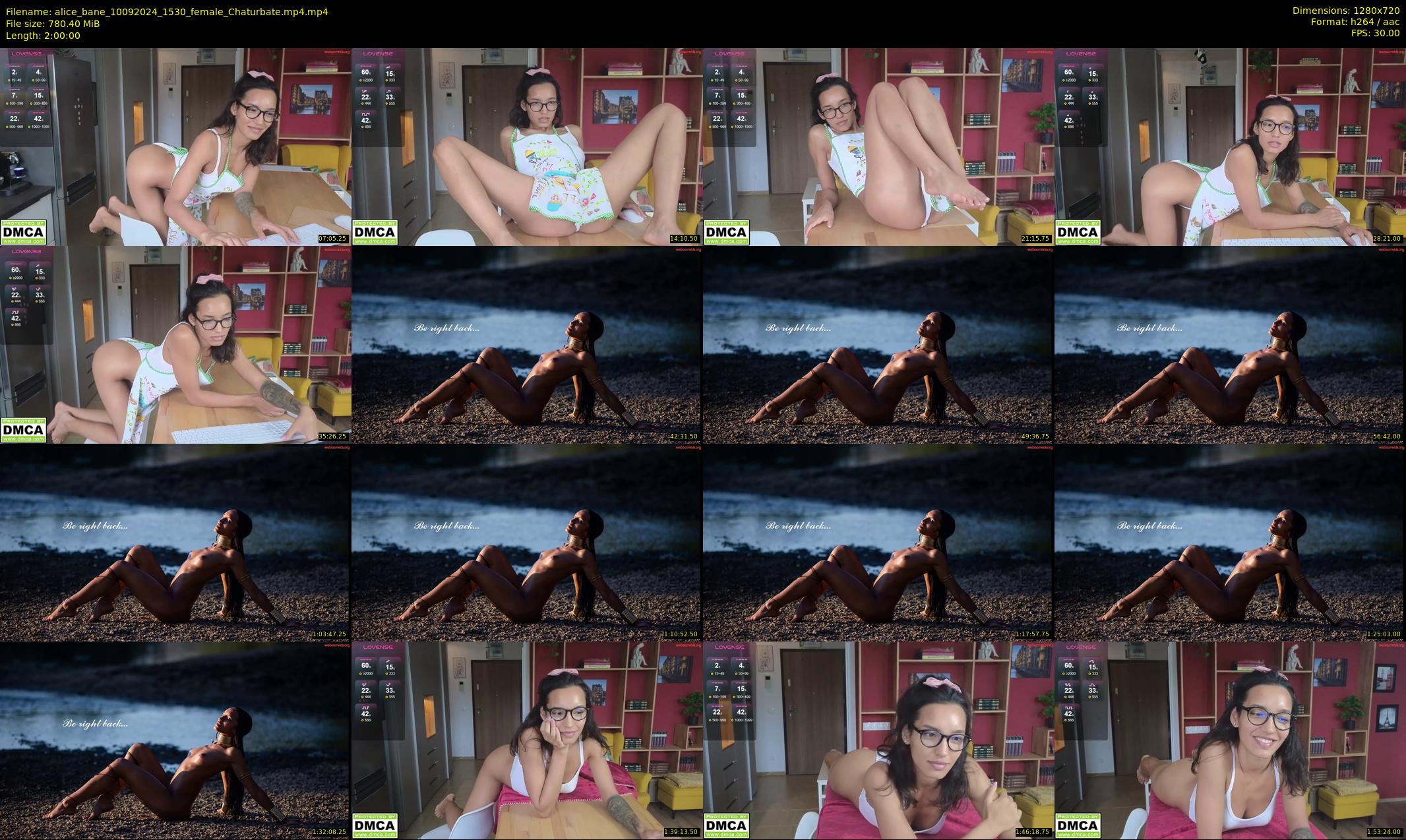 alice_bane — 120 minute Chaturbate female cam show recording, 720p, Sep 10, 2024
