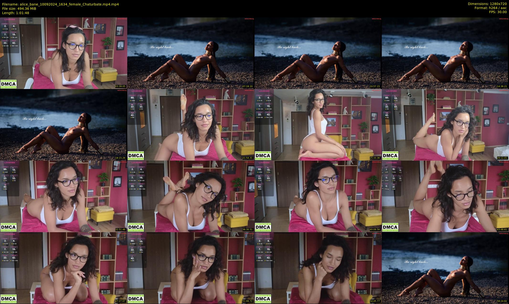 alice_bane — 62 minute Chaturbate female cam show recording, 720p, Sep 10, 2024