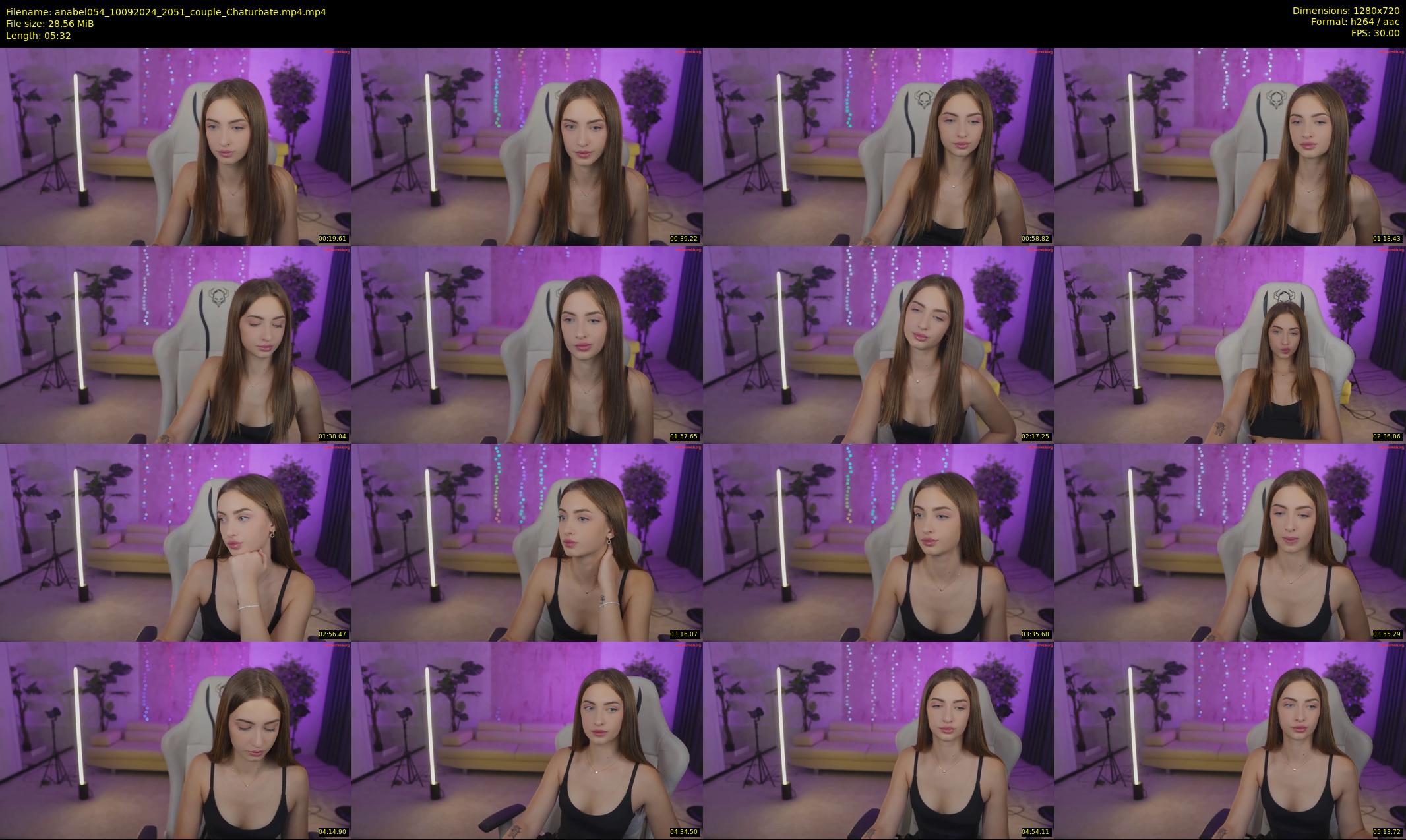 anabel054 — 6 minute Chaturbate female cam show recording, 720p, Sep 10, 2024