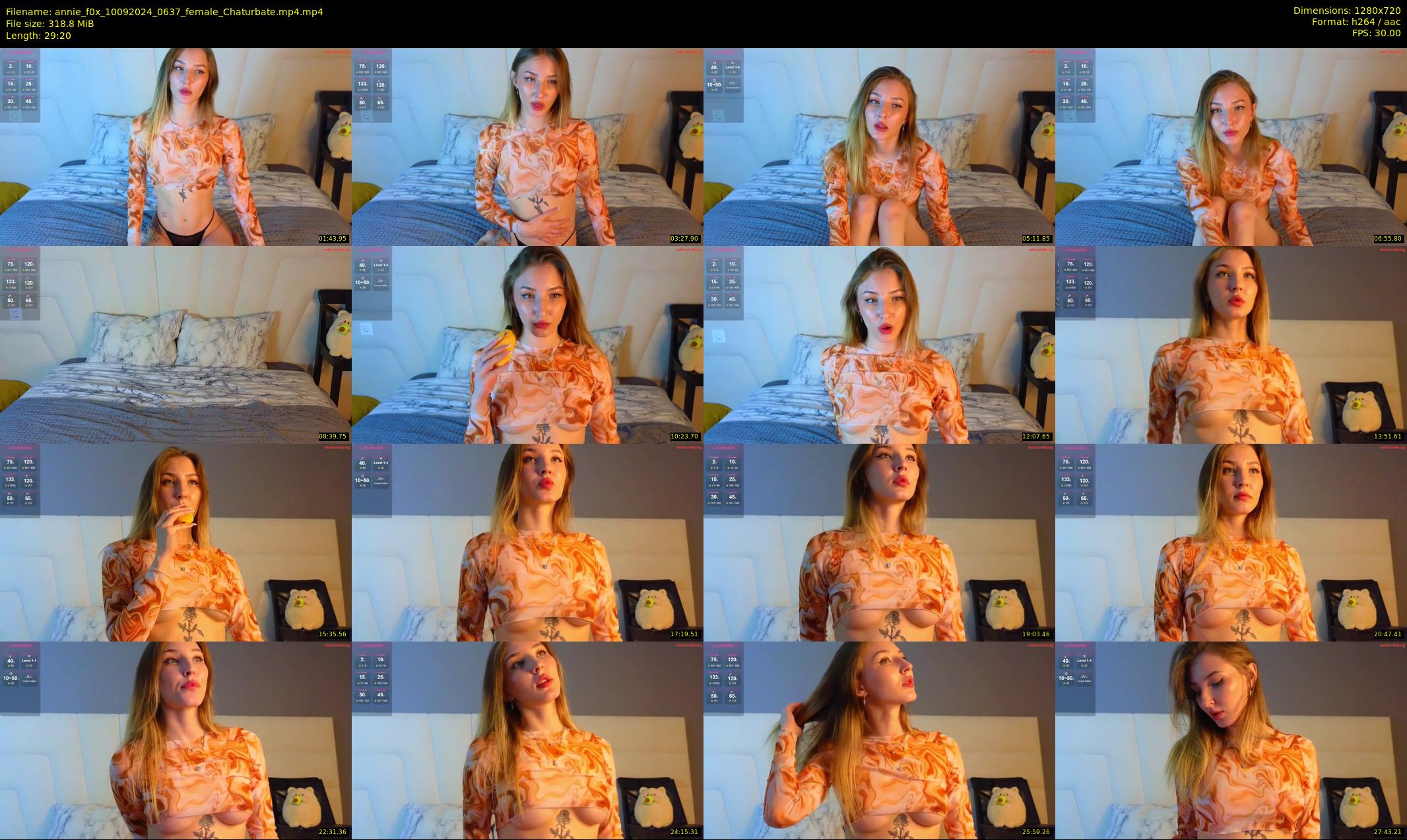 annie_f0x — 30 minute Chaturbate female cam show recording, 720p, Sep 10, 2024