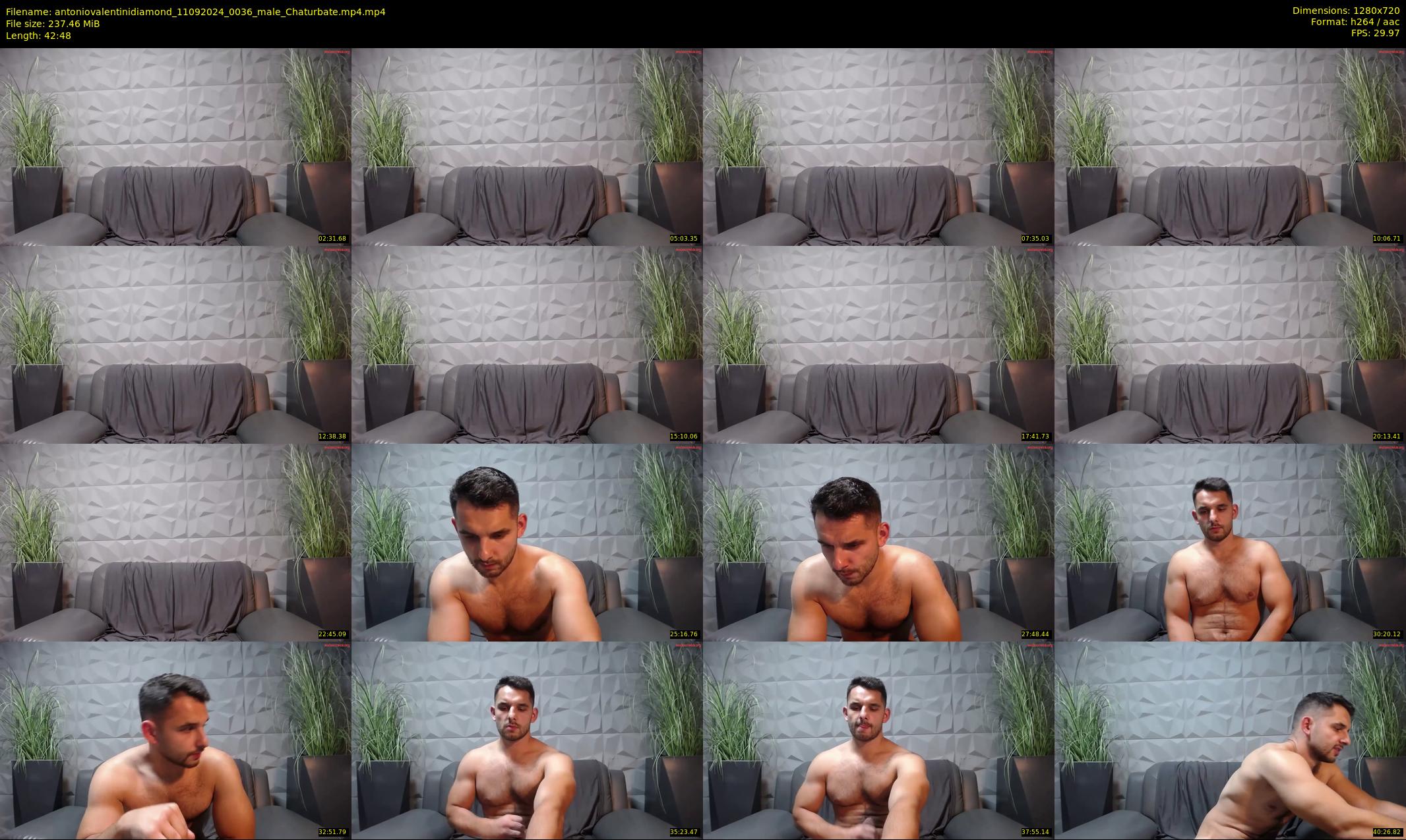 antoniovalentinidiamond — 43 minute Chaturbate male cam show recording, 720p, Sep 11, 2024