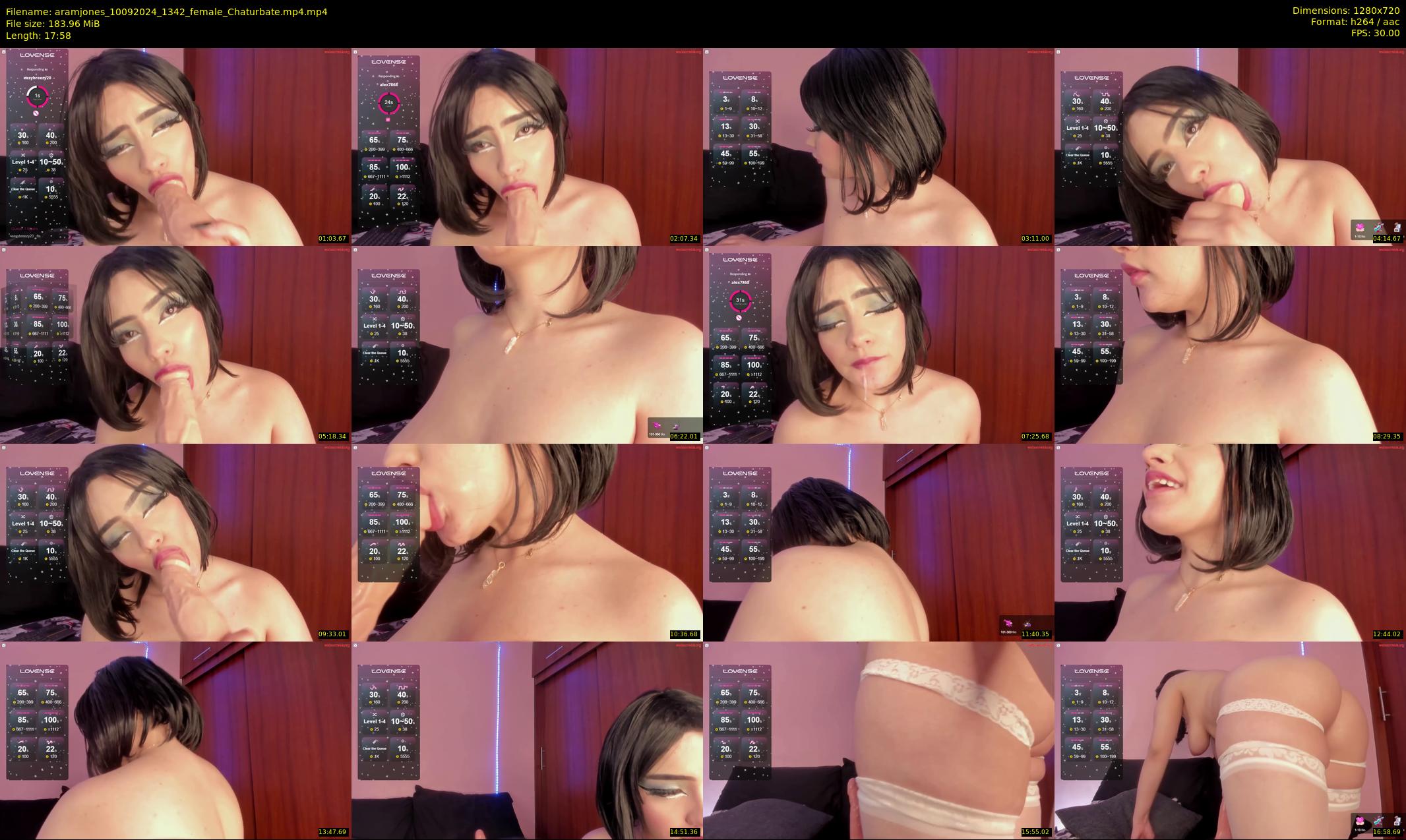 aramjones — 18 minute Chaturbate female cam show recording, 720p, Sep 10, 2024
