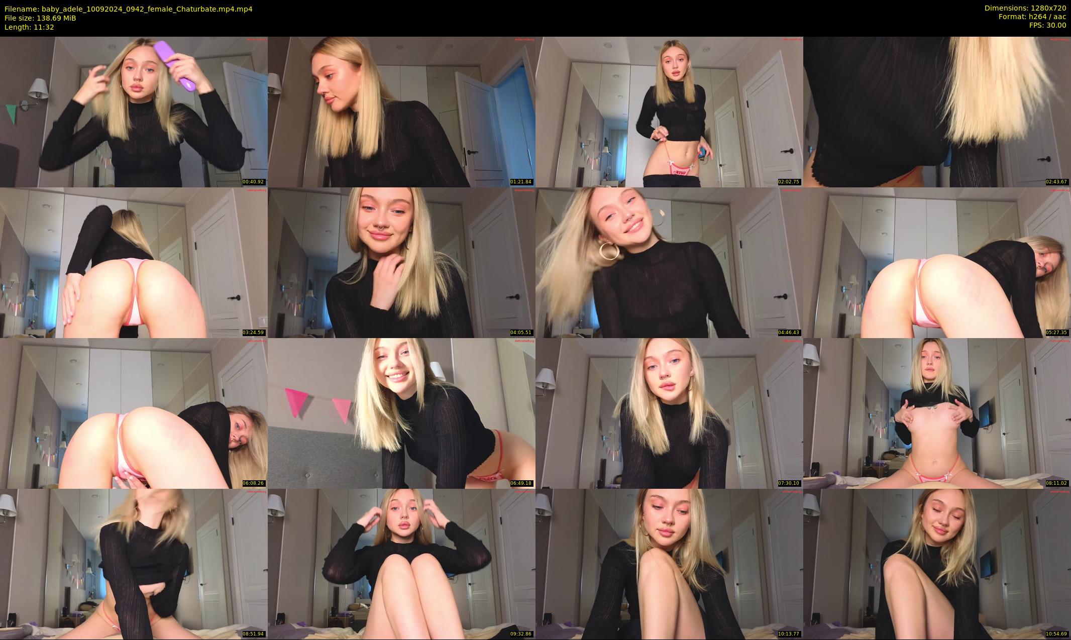 baby_adele — 12 minute Chaturbate female cam show recording, 720p, Sep 10, 2024