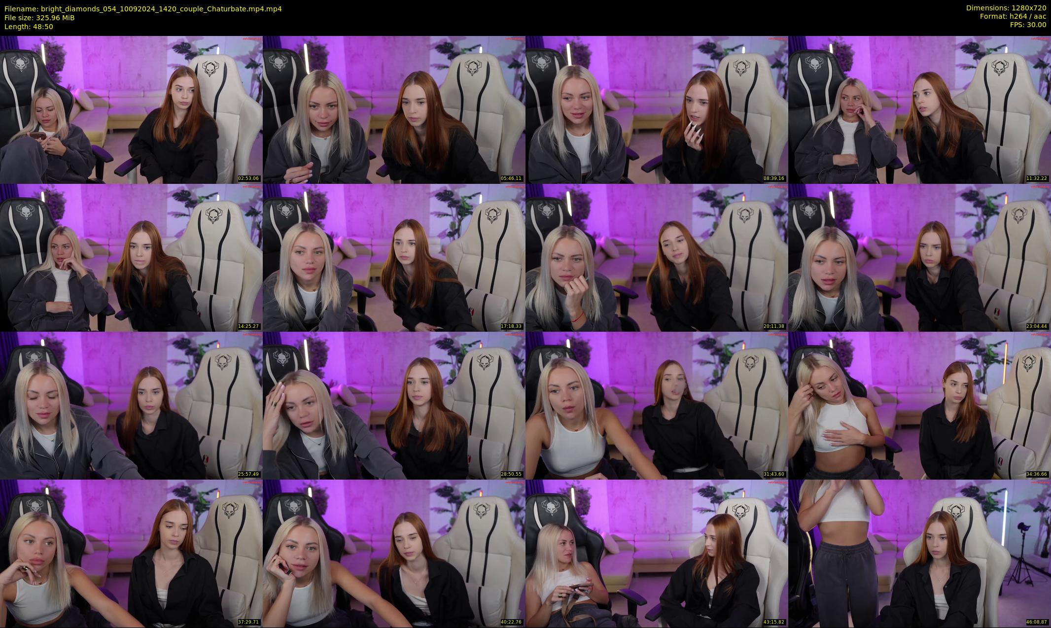bright_diamonds_054 — 49 minute Chaturbate couple cam show recording, 720p, Sep 10, 2024
