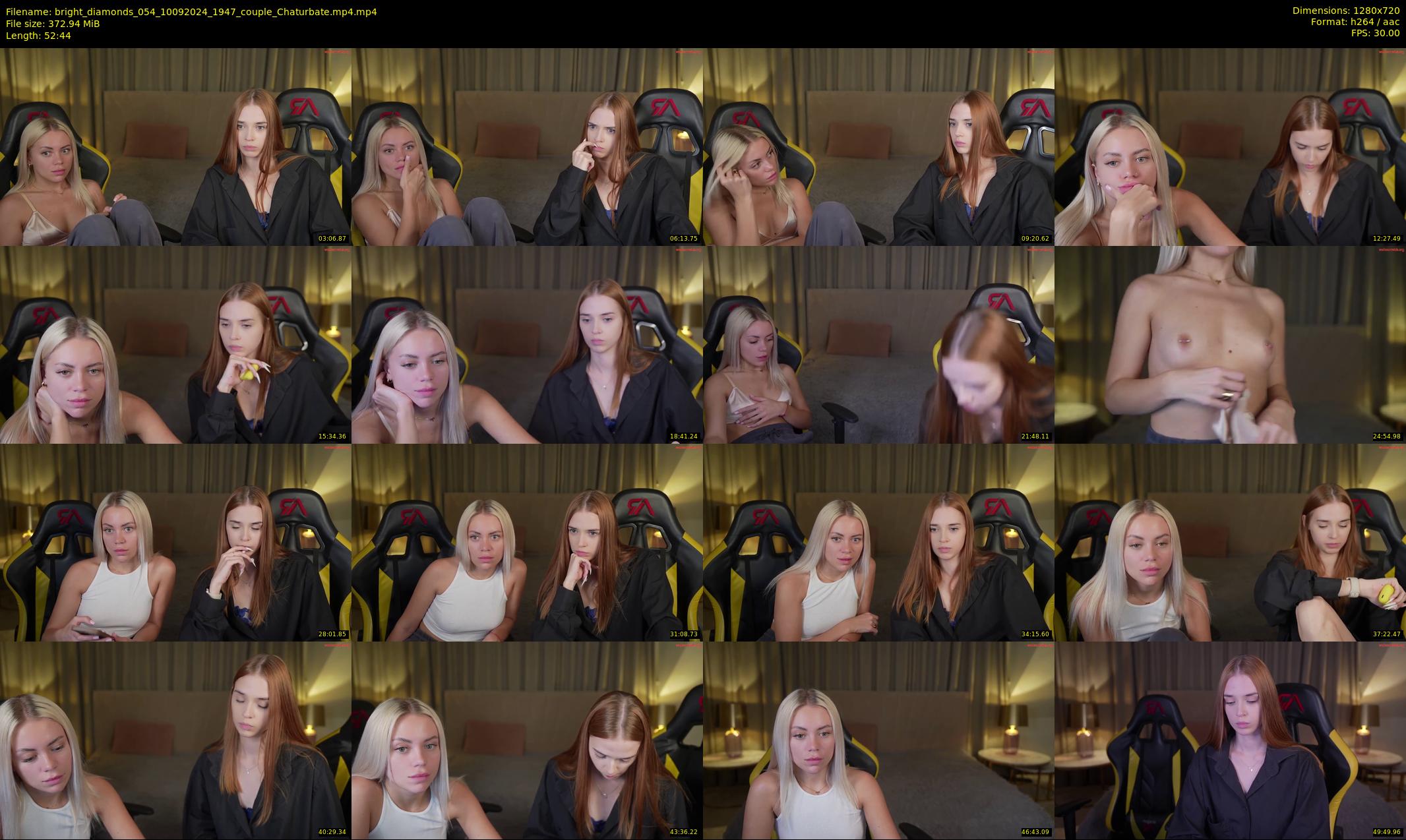 bright_diamonds_054 — 53 minute Chaturbate couple cam show recording, 720p, Sep 10, 2024