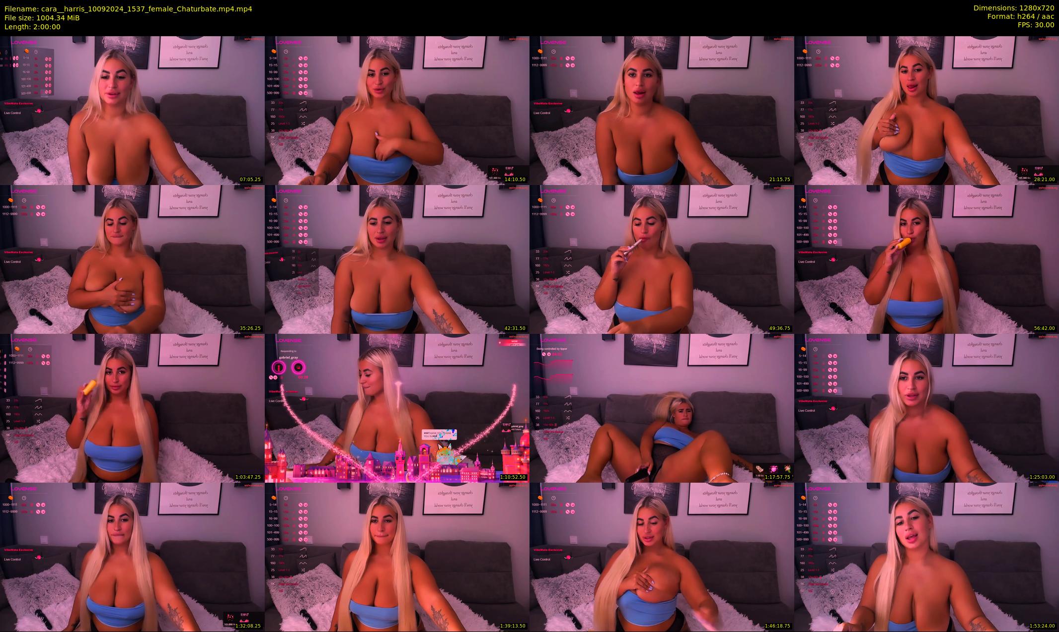 cara__harris — 120 minute Chaturbate female cam show recording, 720p, Sep 10, 2024