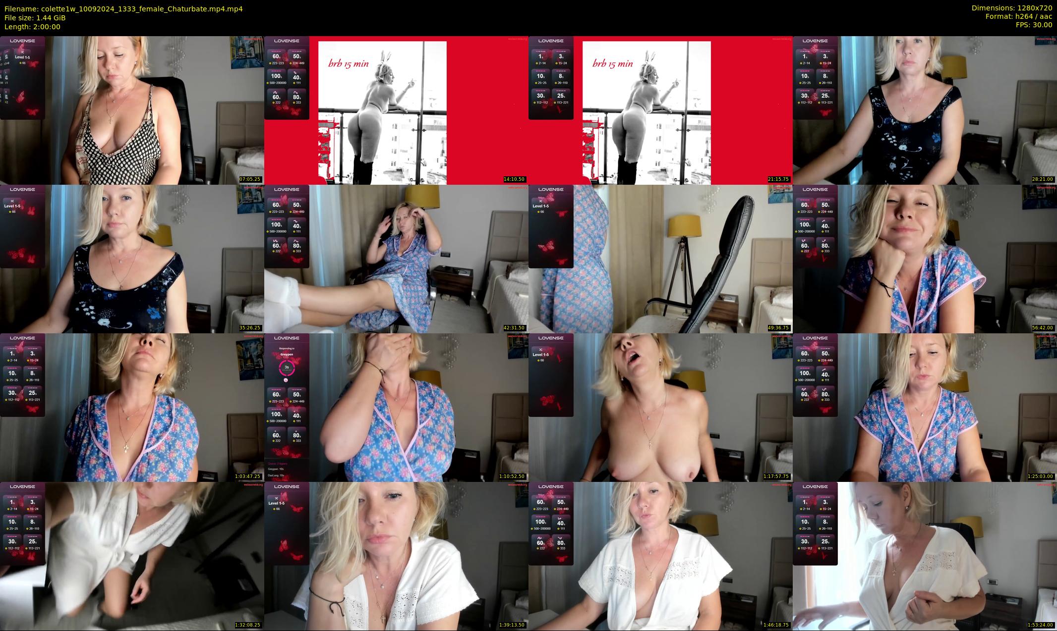 colette1w — 120 minute Chaturbate female cam show recording, 720p, Sep 10, 2024
