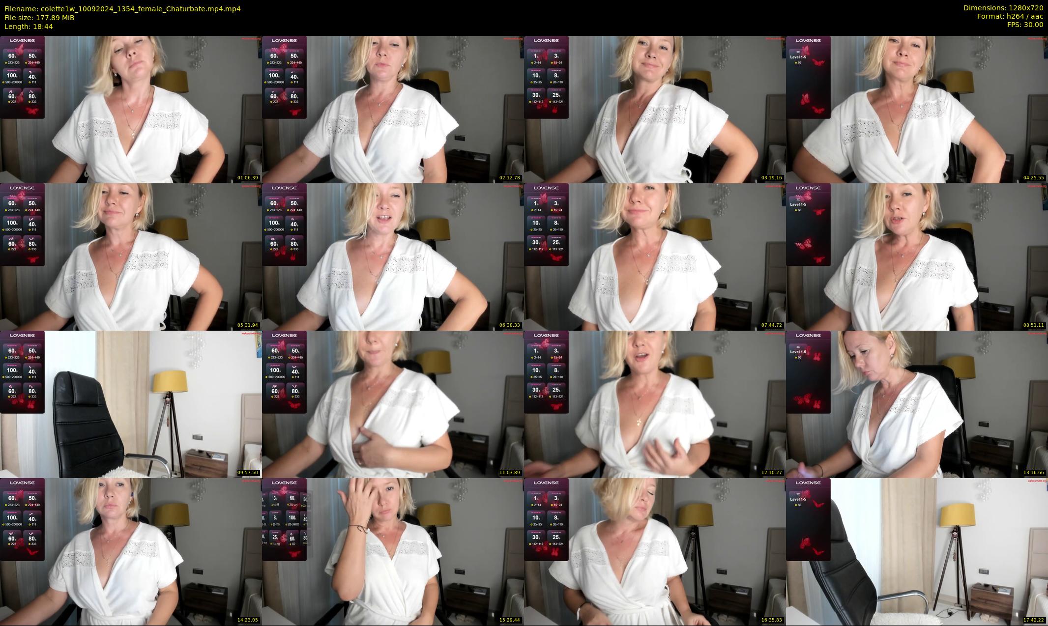 colette1w — 19 minute Chaturbate female cam show recording, 720p, Sep 10, 2024