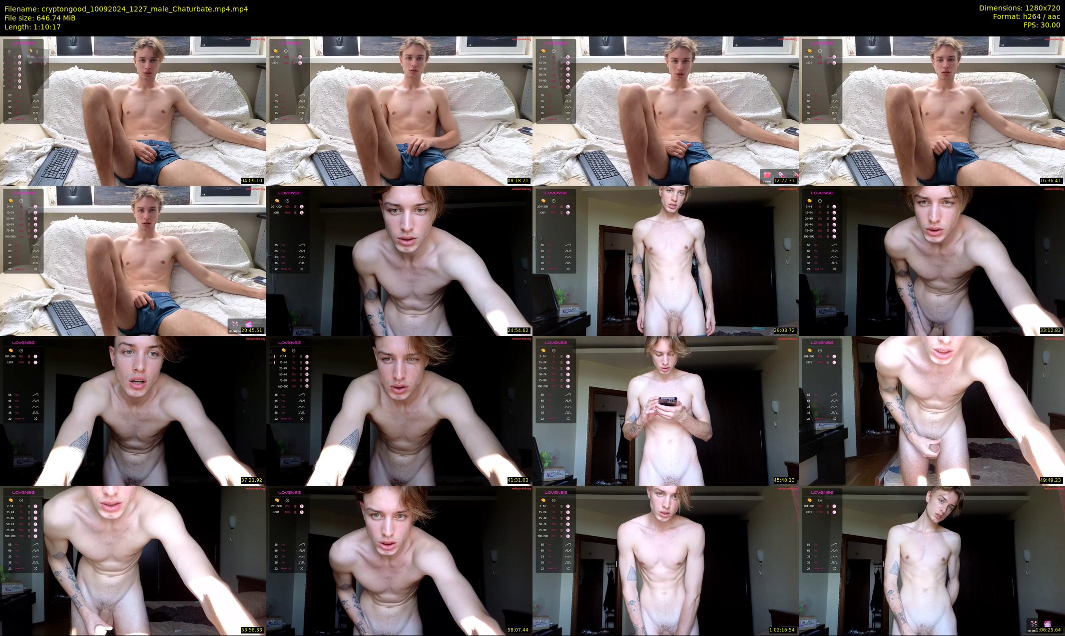 cryptongood — 71 minute Chaturbate male cam show recording, 720p, Sep 10, 2024