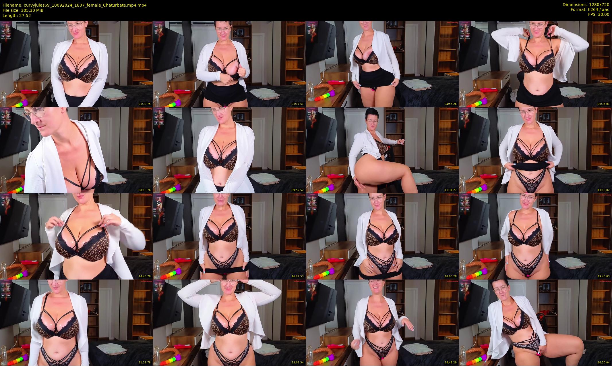 curvyjules69 — 28 minute Chaturbate female cam show recording, 720p, Sep 10, 2024