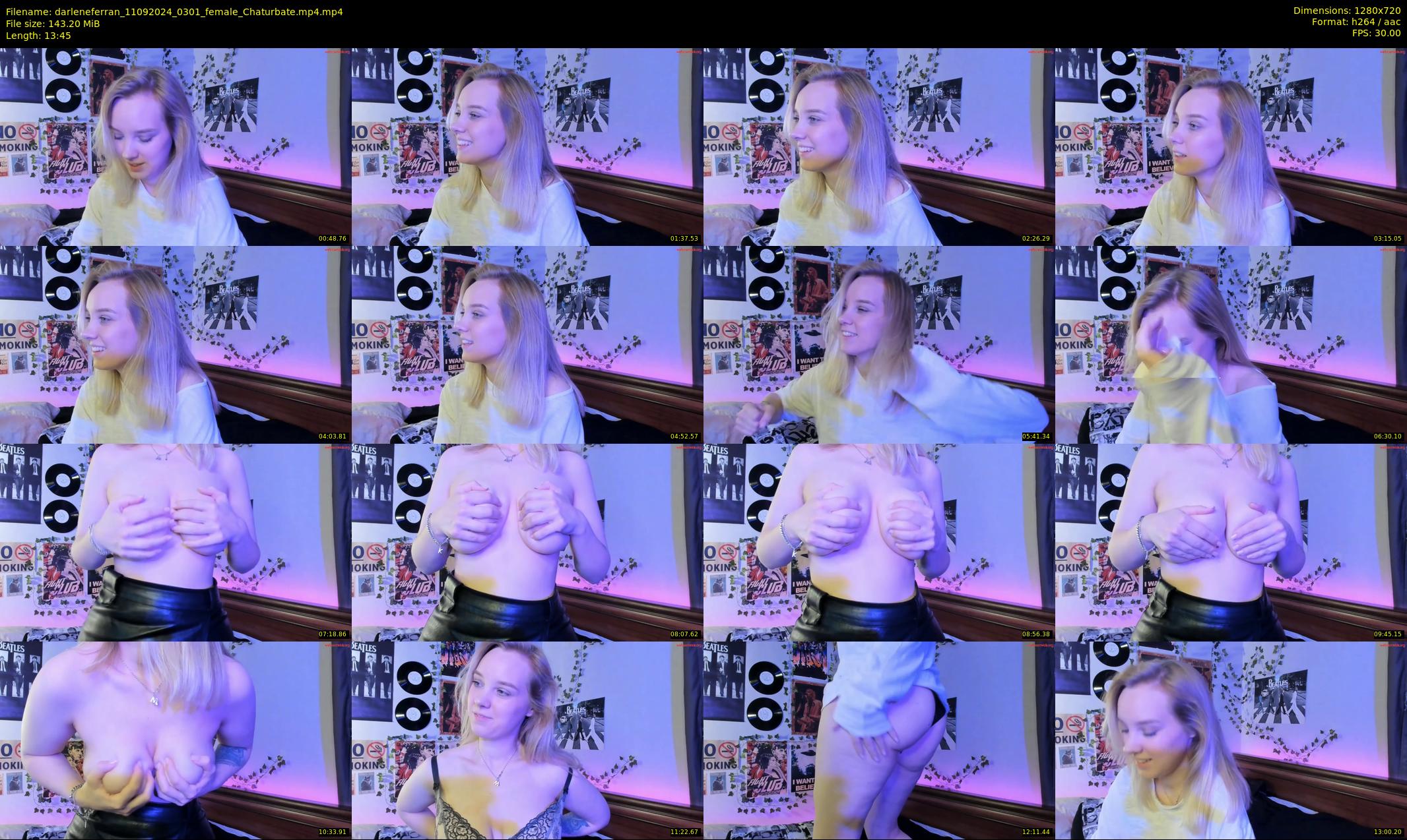 darleneferran — 14 minute Chaturbate female cam show recording, 720p, Sep 11, 2024