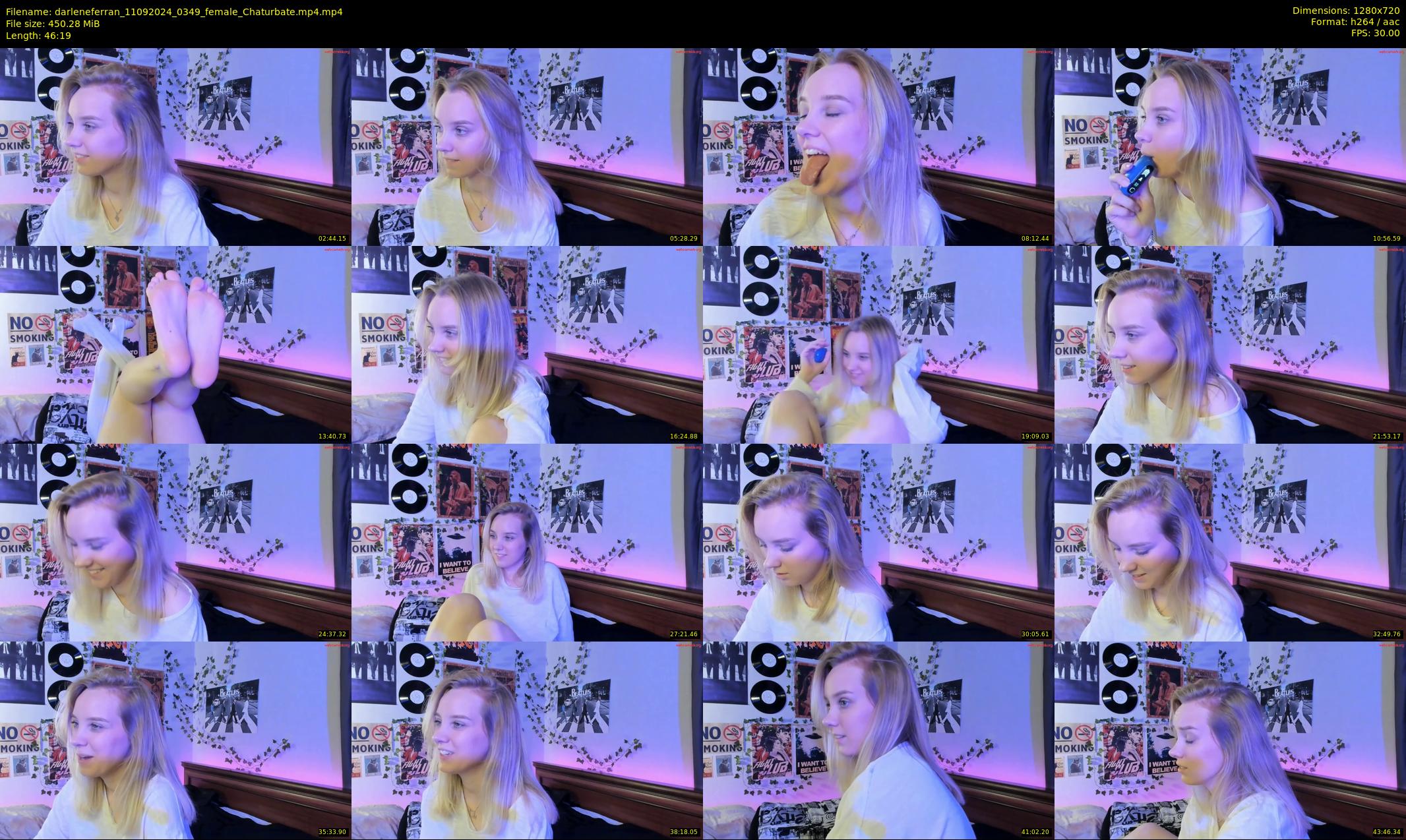 darleneferran — 47 minute Chaturbate female cam show recording, 720p, Sep 11, 2024