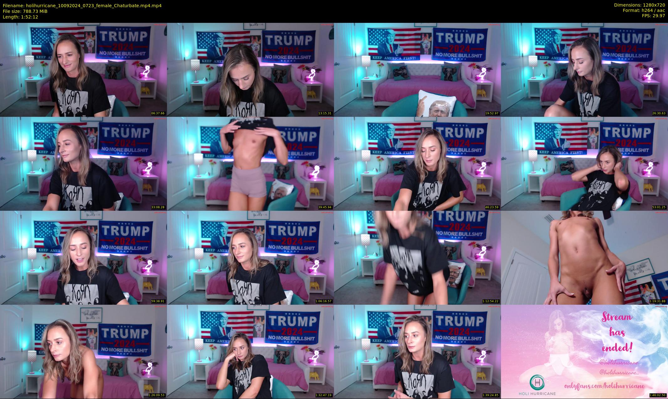 holihurricane — 113 minute Chaturbate female cam show recording, 720p, Sep 10, 2024