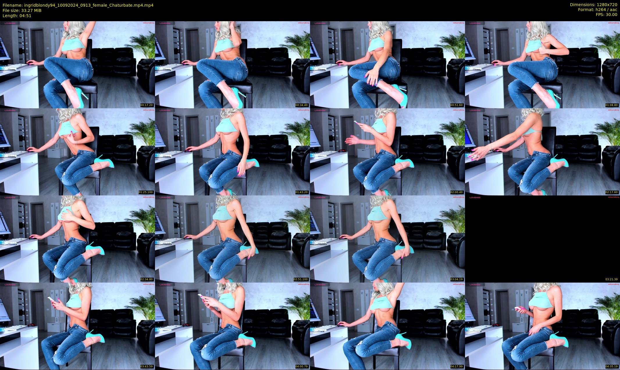 ingridblondy94 — 5 minute Chaturbate female cam show recording, 720p, Sep 10, 2024