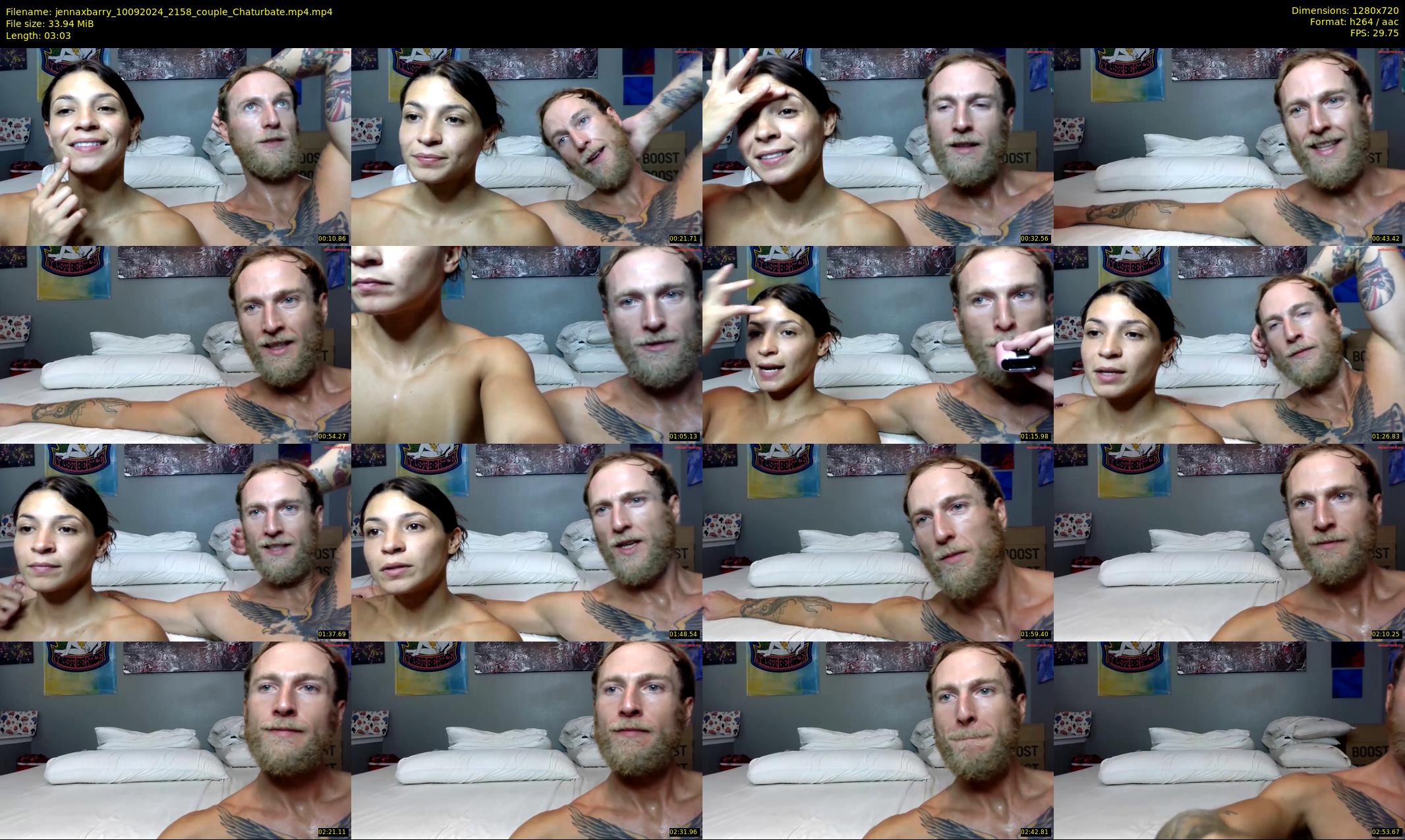 jennaxbarry — 4 minute Chaturbate couple cam show recording, 720p, Sep 10, 2024