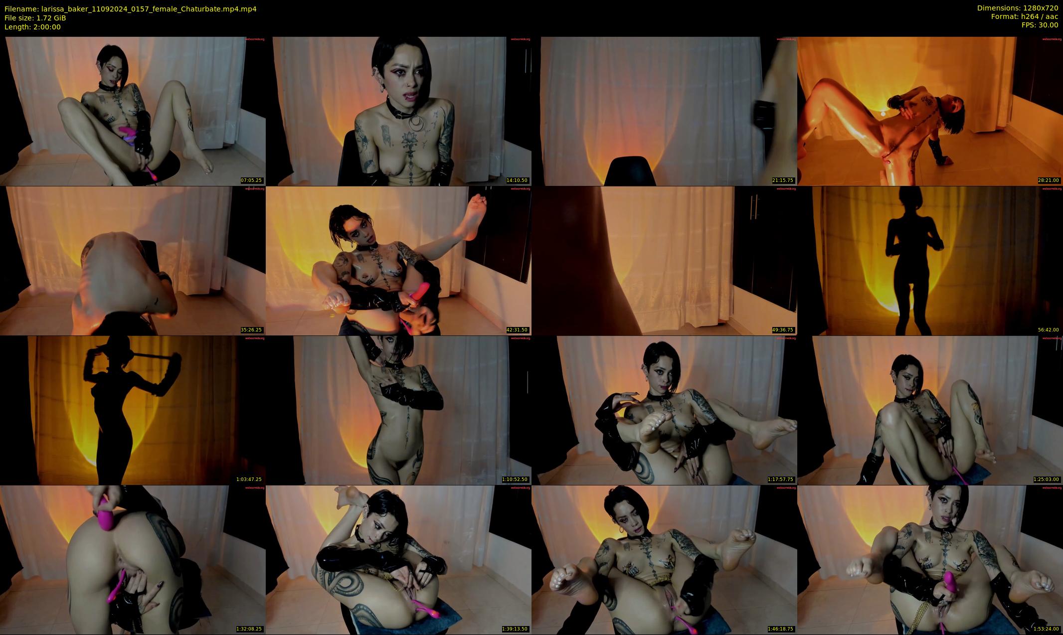 larissa_baker — 120 minute Chaturbate female cam show recording, 720p, Sep 11, 2024