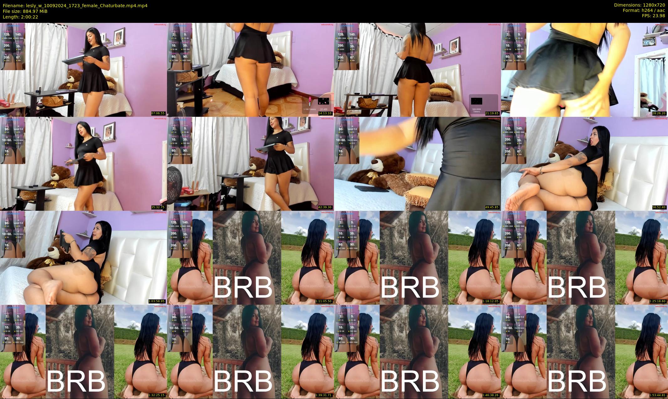 lesly_w — 121 minute Chaturbate female cam show recording, 720p, Sep 10, 2024