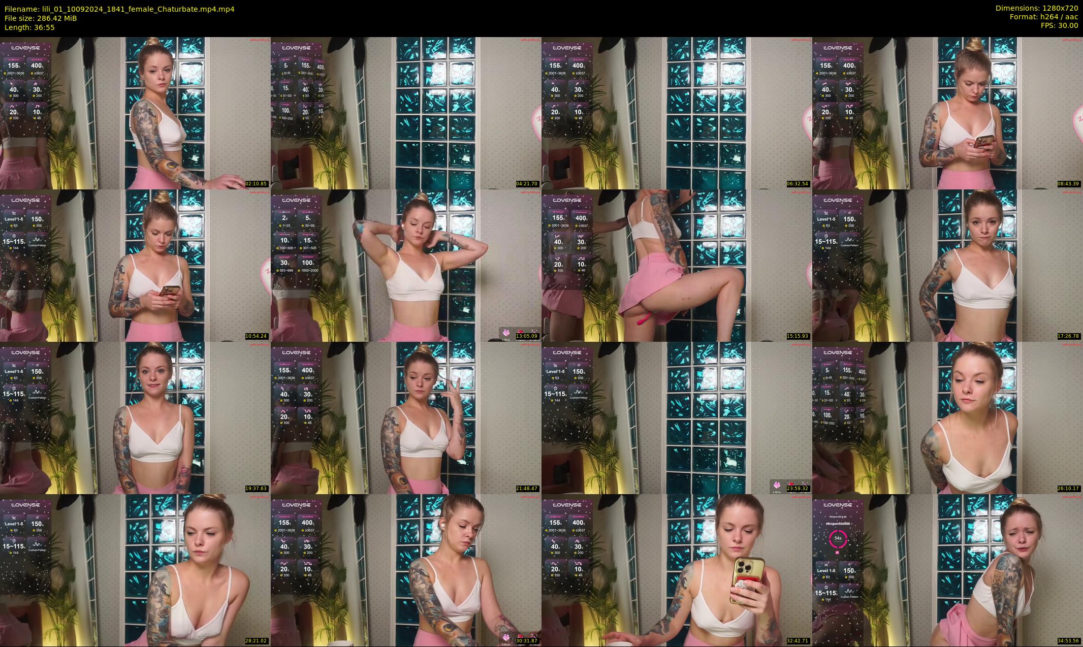 lili_01 — 37 minute Chaturbate female cam show recording, 720p, Sep 10, 2024
