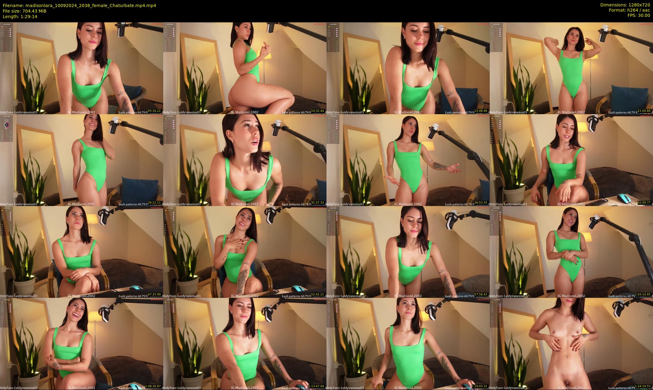madisonlara — 90 minute Chaturbate female cam show recording, 720p, Sep 10, 2024