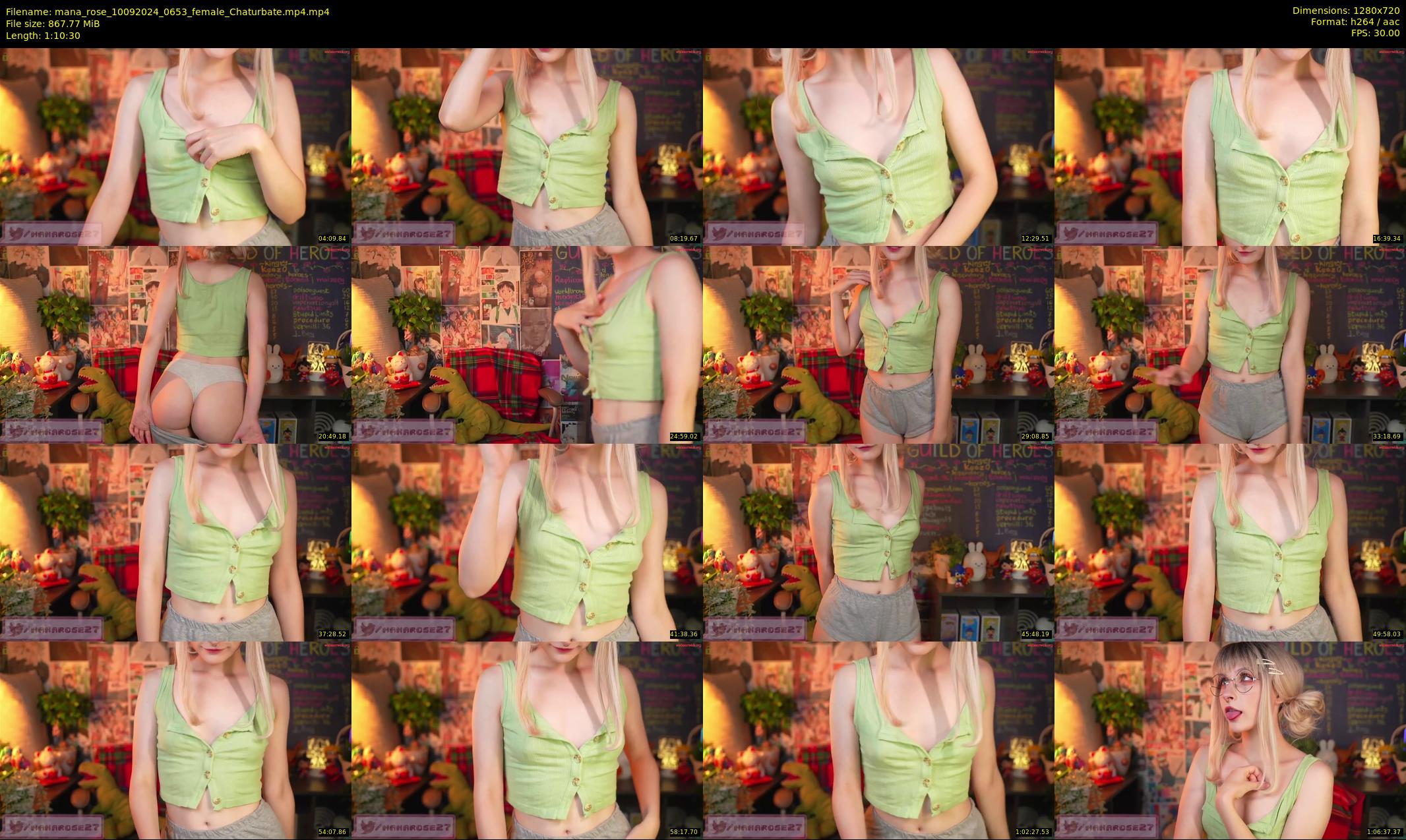 mana_rose — 71 minute Chaturbate female cam show recording, 720p, Sep 10, 2024