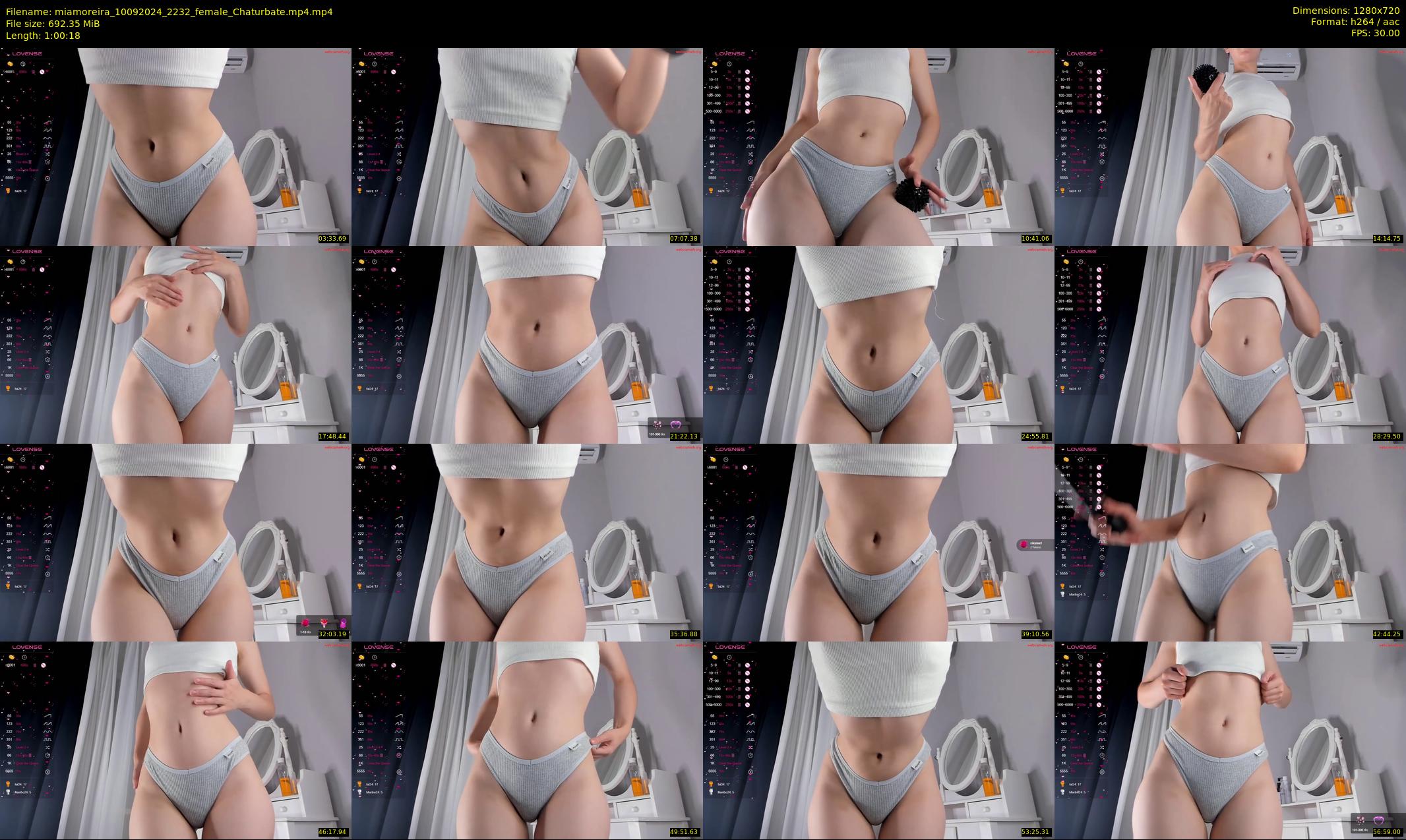 miamoreira — 61 minute Chaturbate female cam show recording, 720p, Sep 10, 2024