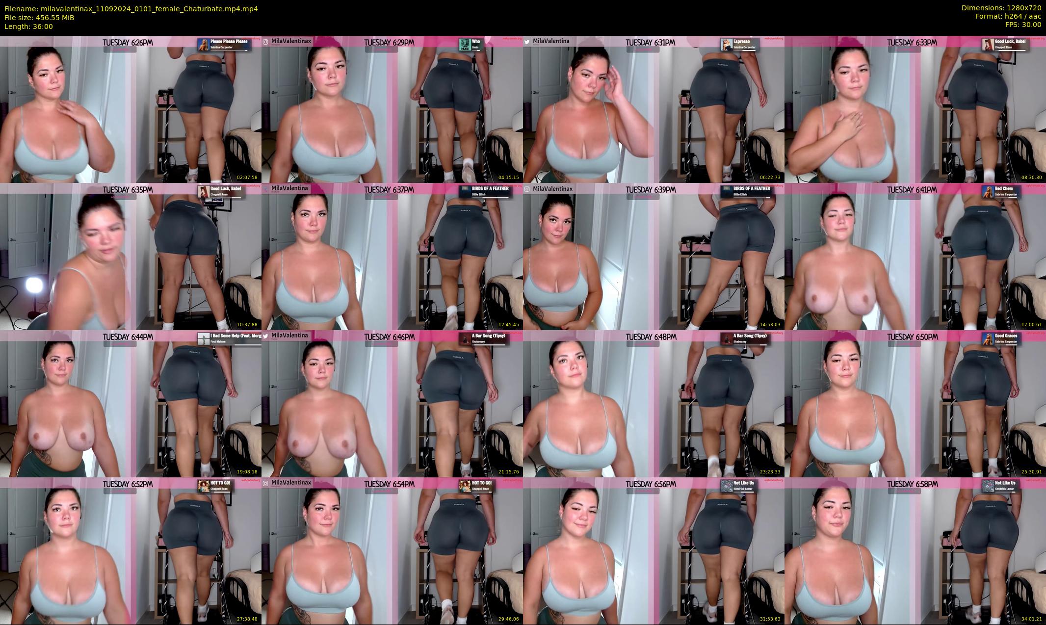 milavalentinax — 36 minute Chaturbate female cam show recording, 720p, Sep 11, 2024