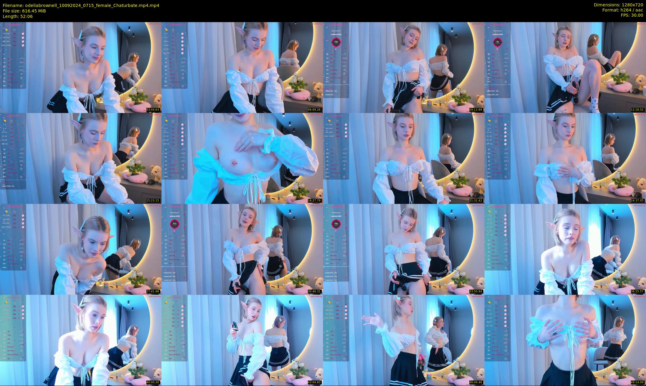 odeliabrownell — 53 minute Chaturbate female cam show recording, 720p, Sep 10, 2024