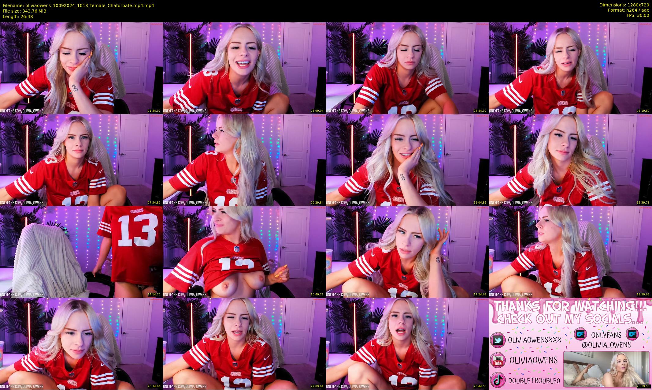 oliviaowens — 27 minute Chaturbate female cam show recording, 720p, Sep 10, 2024