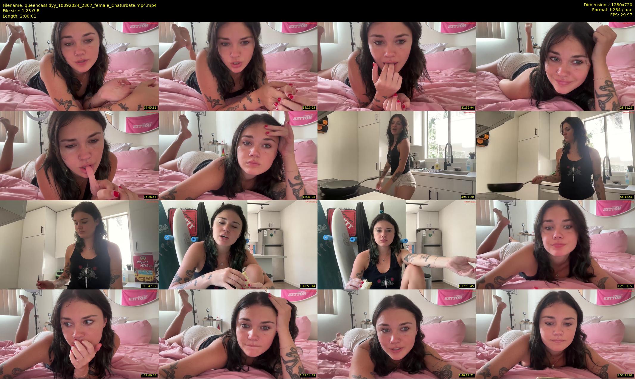 queencassidyy — 121 minute Chaturbate female cam show recording, 720p, Sep 10, 2024