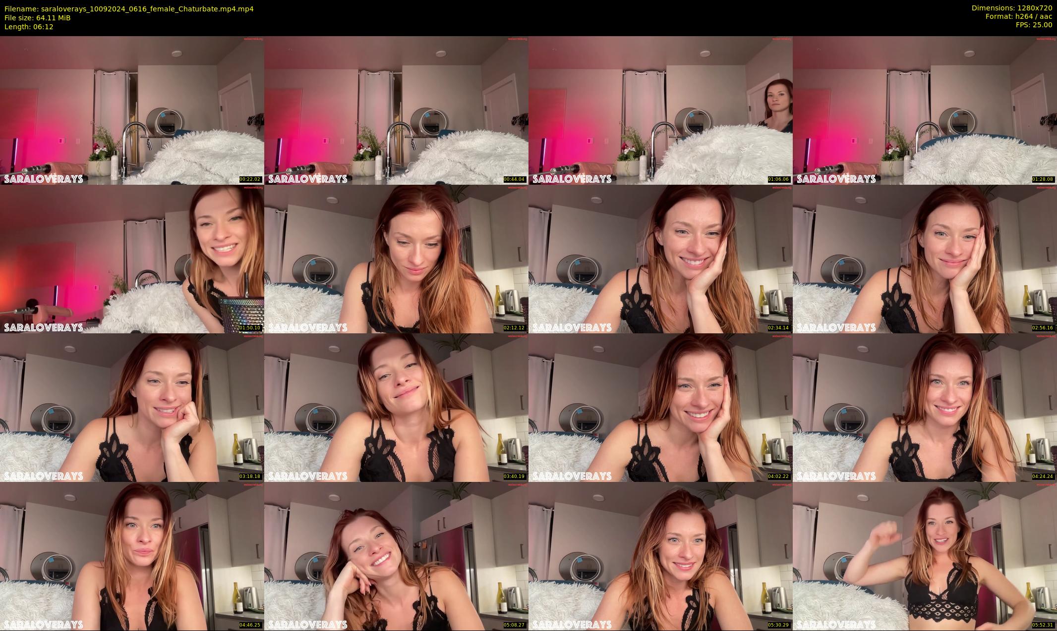 saraloverays — 7 minute Chaturbate female cam show recording, 720p, Sep 10, 2024