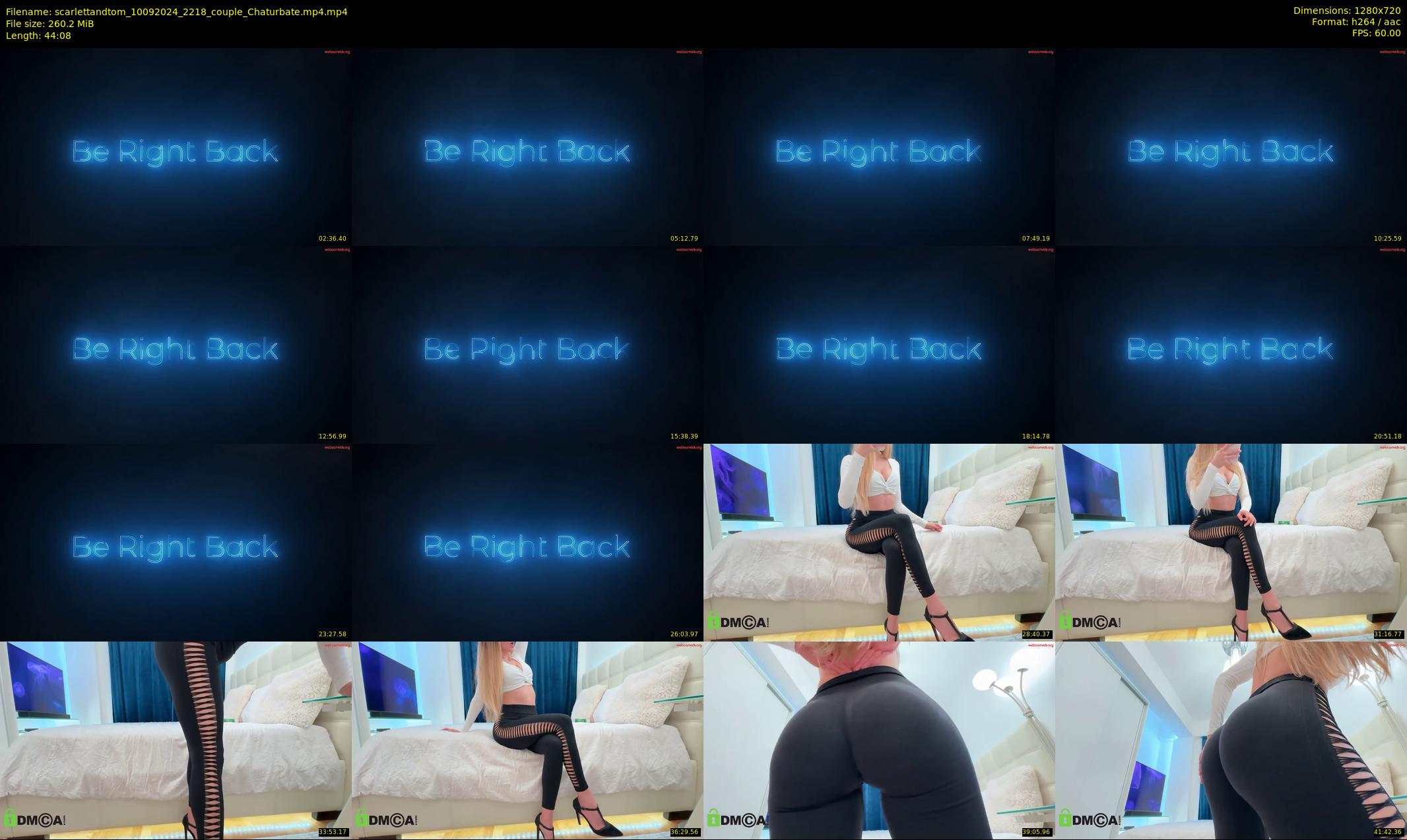 scarlettandtom — 45 minute Chaturbate couple cam show recording, 720p, Sep 10, 2024
