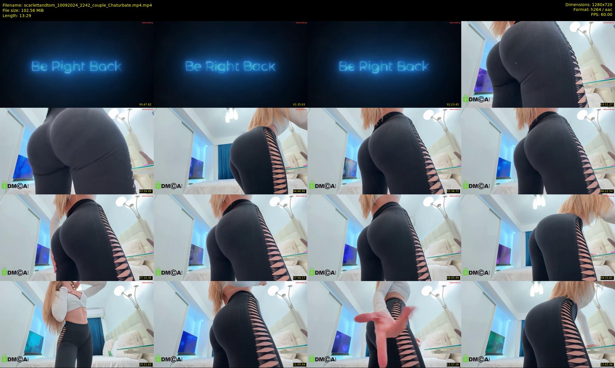 scarlettandtom — 14 minute Chaturbate couple cam show recording, 720p, Sep 10, 2024